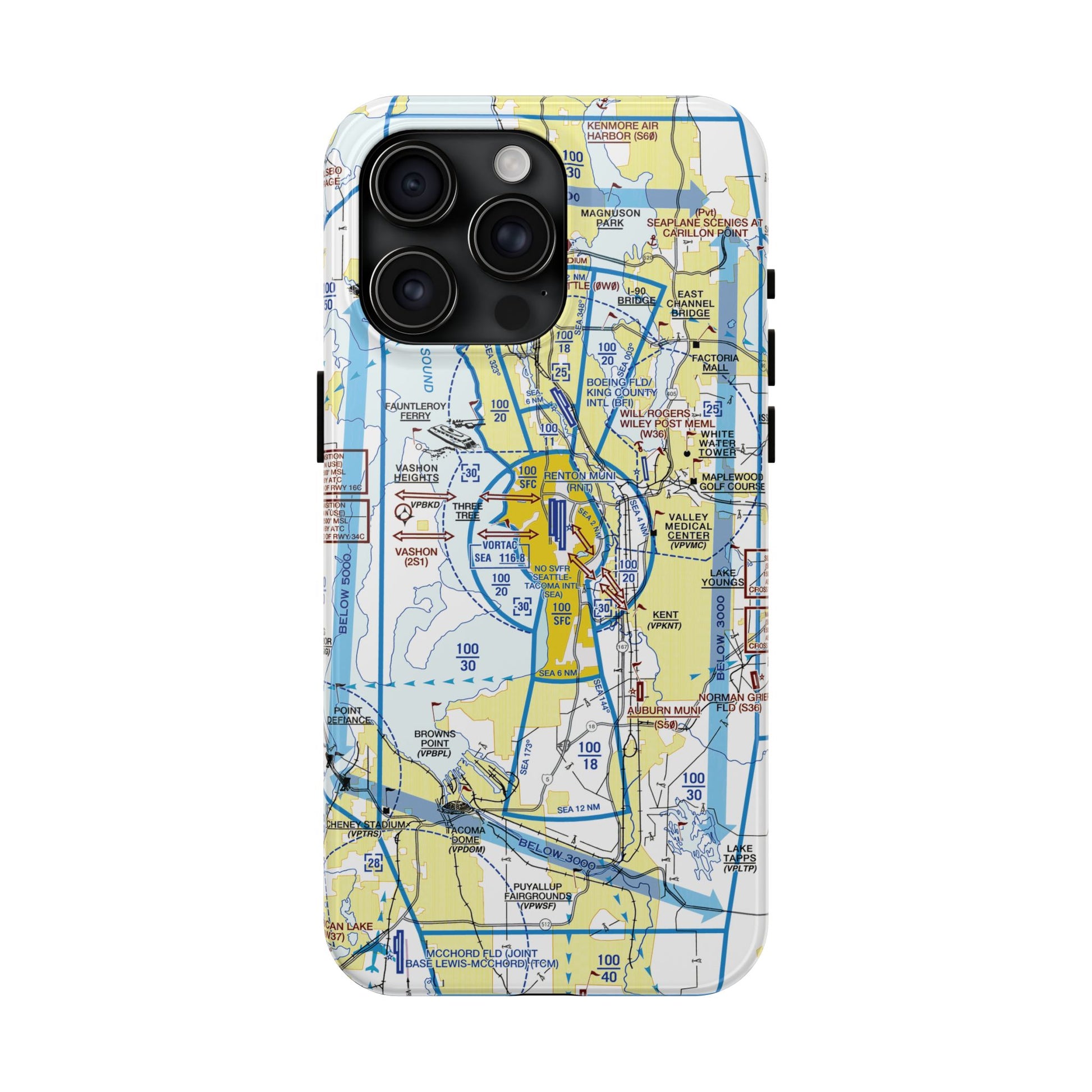 Seattle Flyway Chart tough phone cases