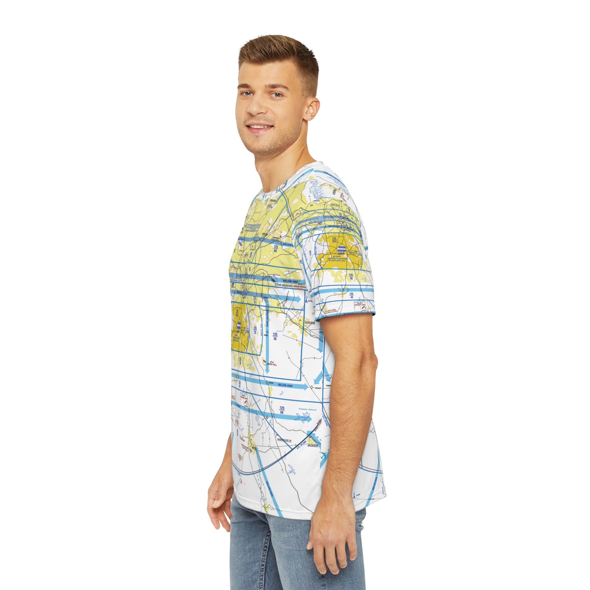 Atlanta Flyway Chart men's polyester shirt