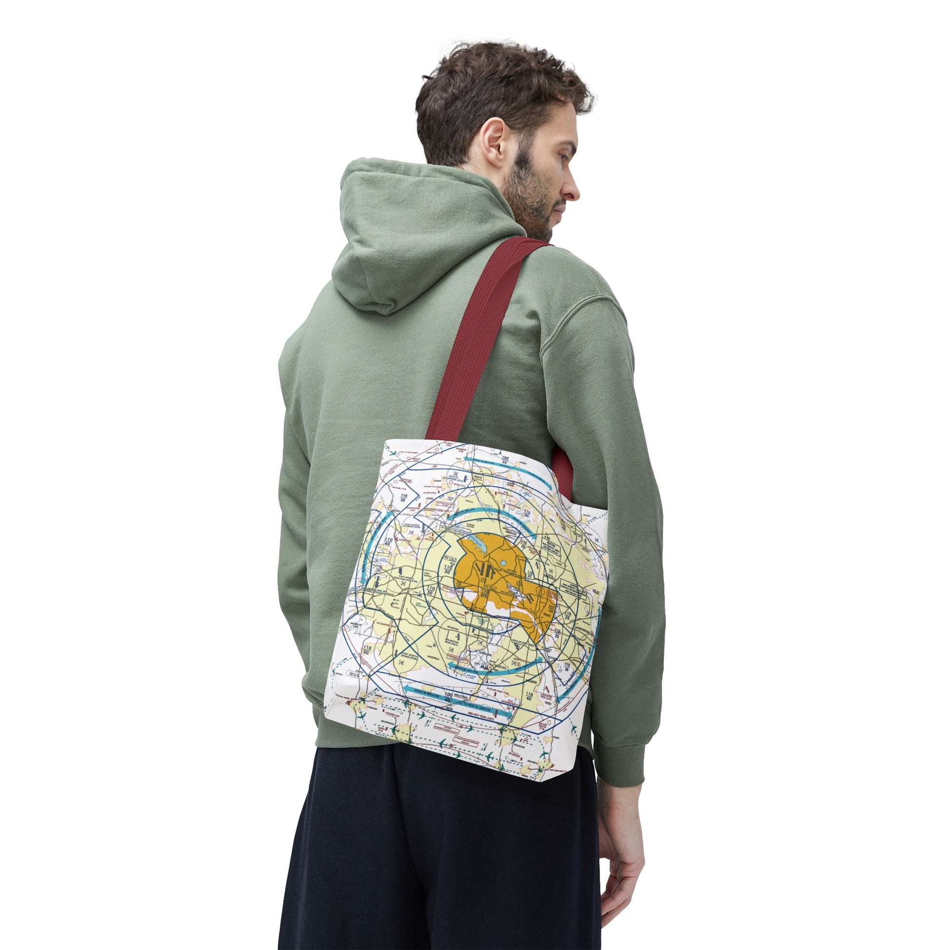 Dallas - Ft. Worth Flyway Chart tote bag