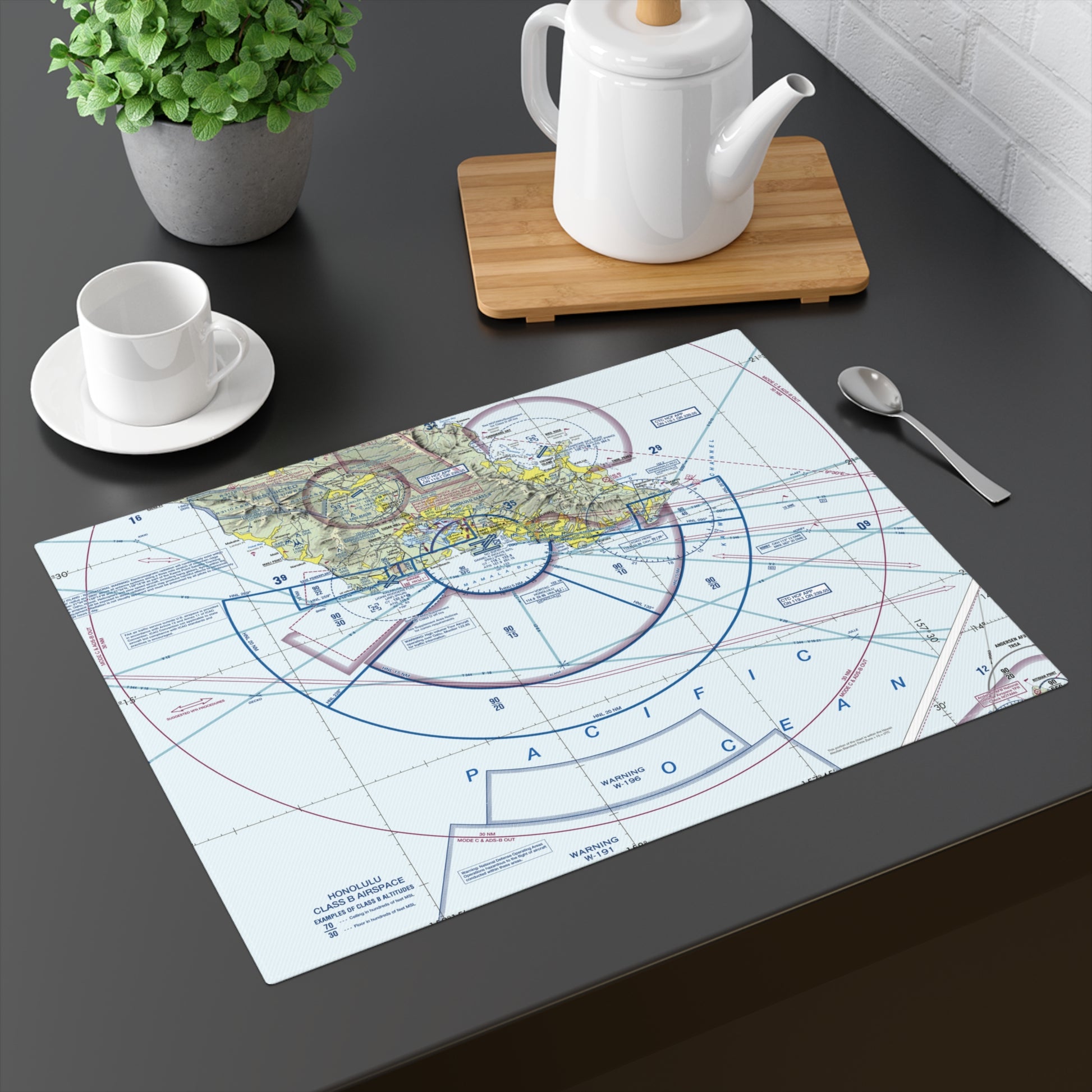 Honolulu Sectional Chart kitchen placemat