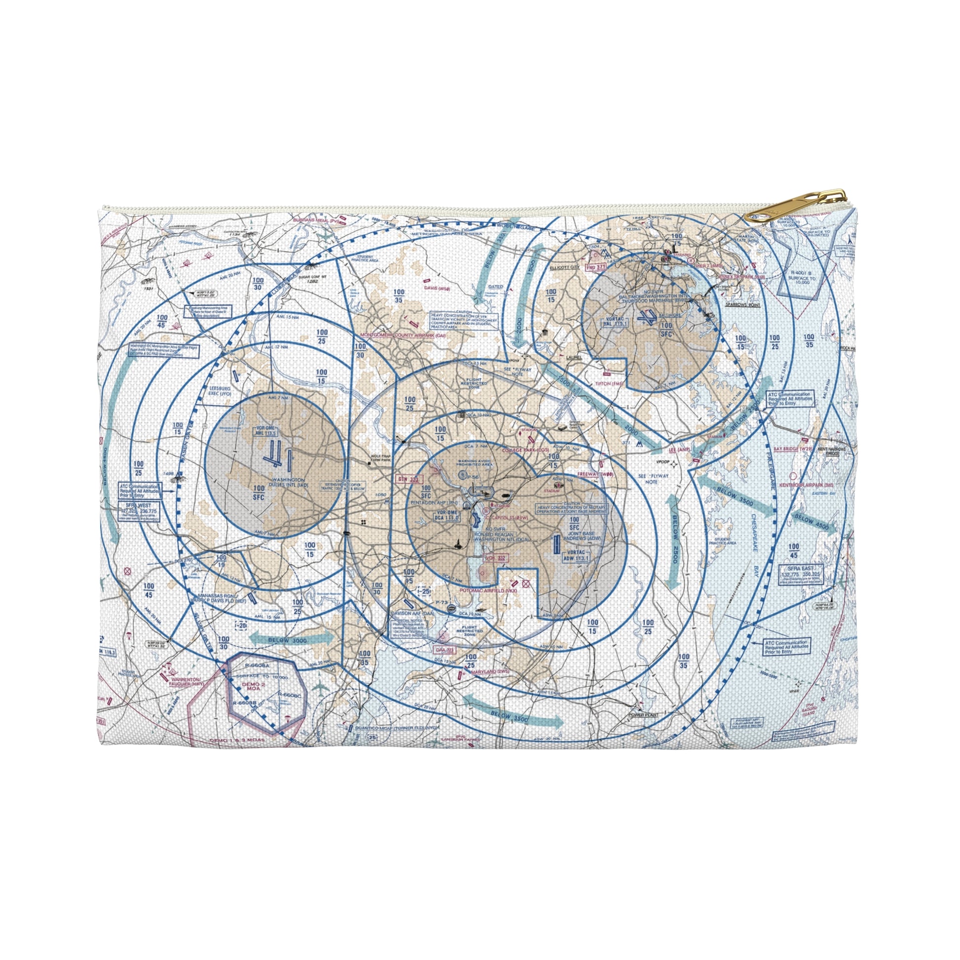Baltimore Flyway Chart Accessory Pouch