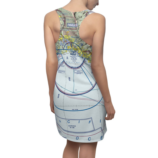 Honolulu Sectional Chart racerback dress