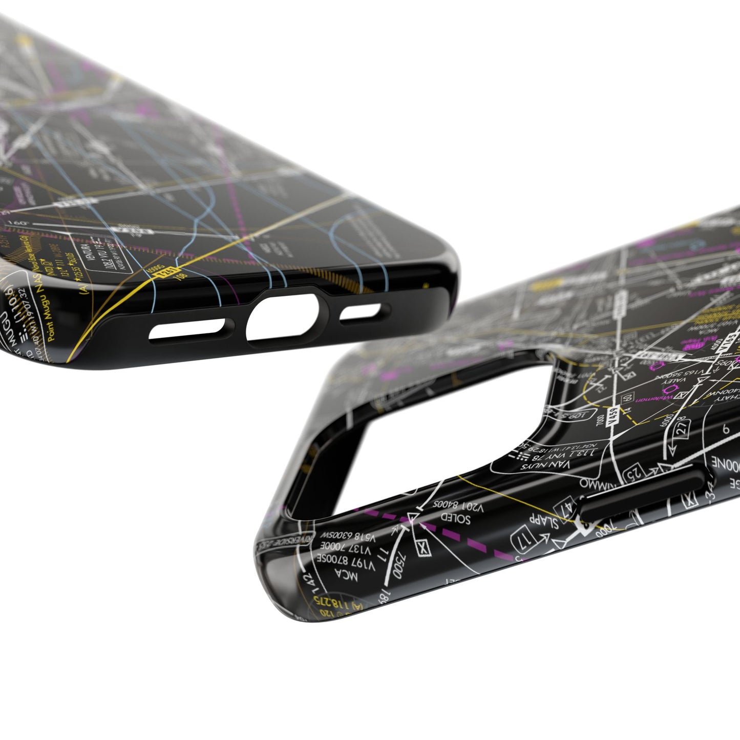 Enroute Low Altitude Chart tough phone cases (ELUS3/invert)