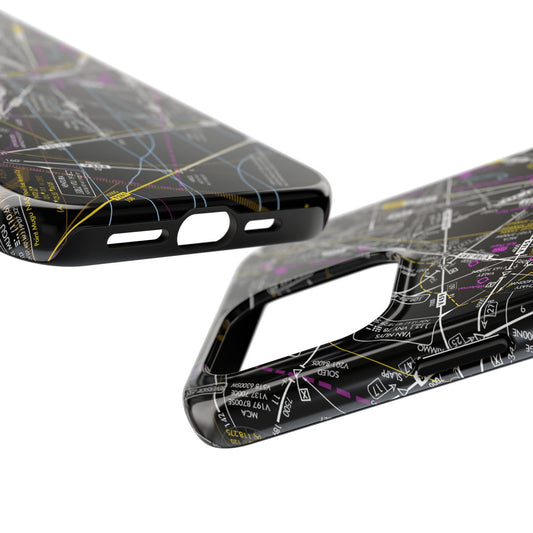 Enroute Low Altitude Chart tough phone cases (ELUS3/invert)