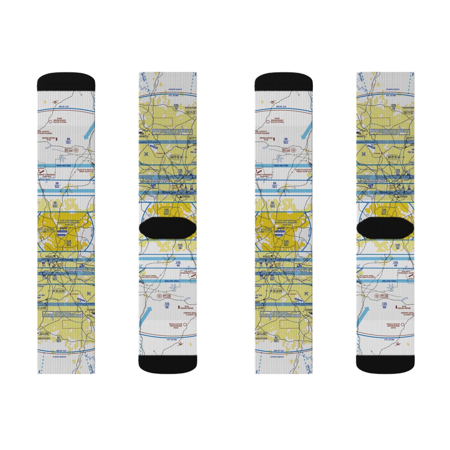 Aeronautical Chart socks (ATL)