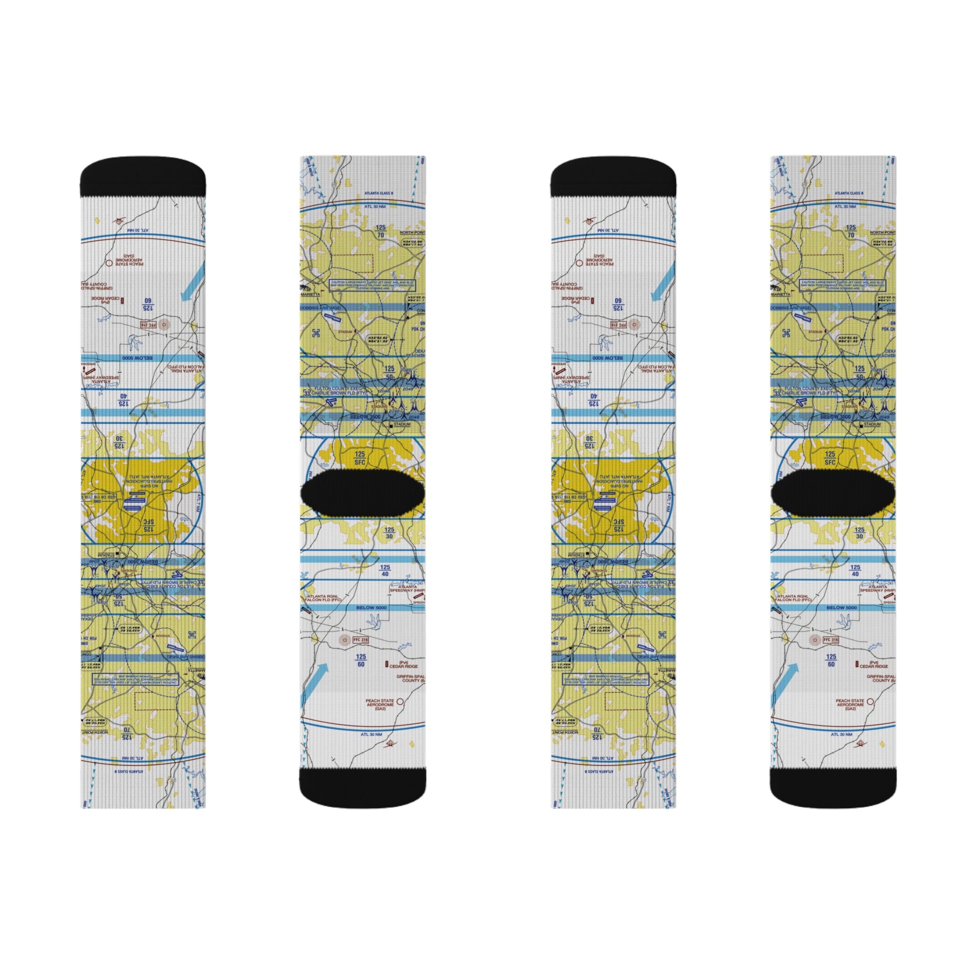 Aeronautical Chart socks (ATL)