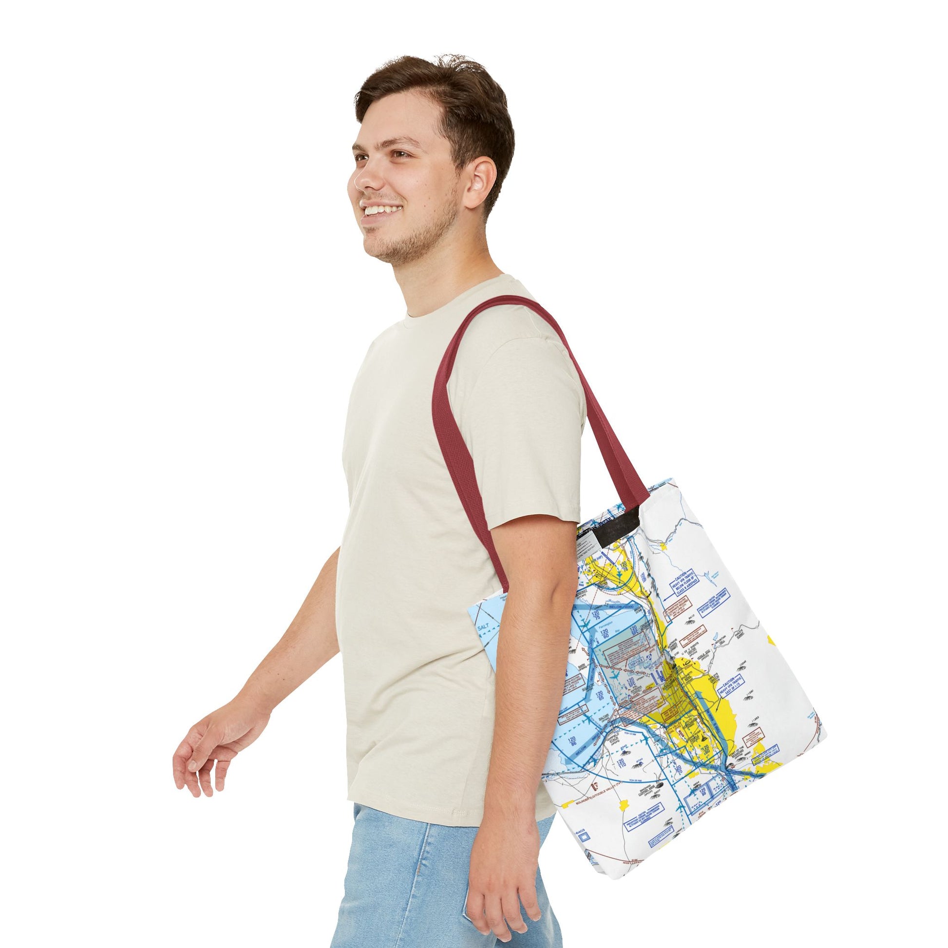 Salt Lake City Flyway Chart tote bag