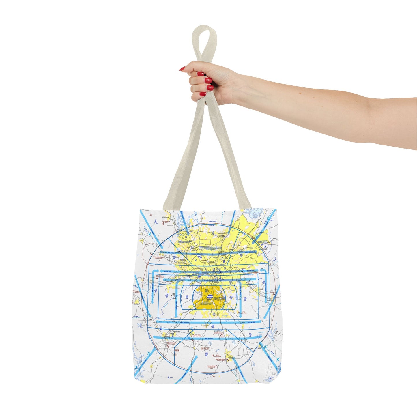 Atlanta Flyway Chart tote bag
