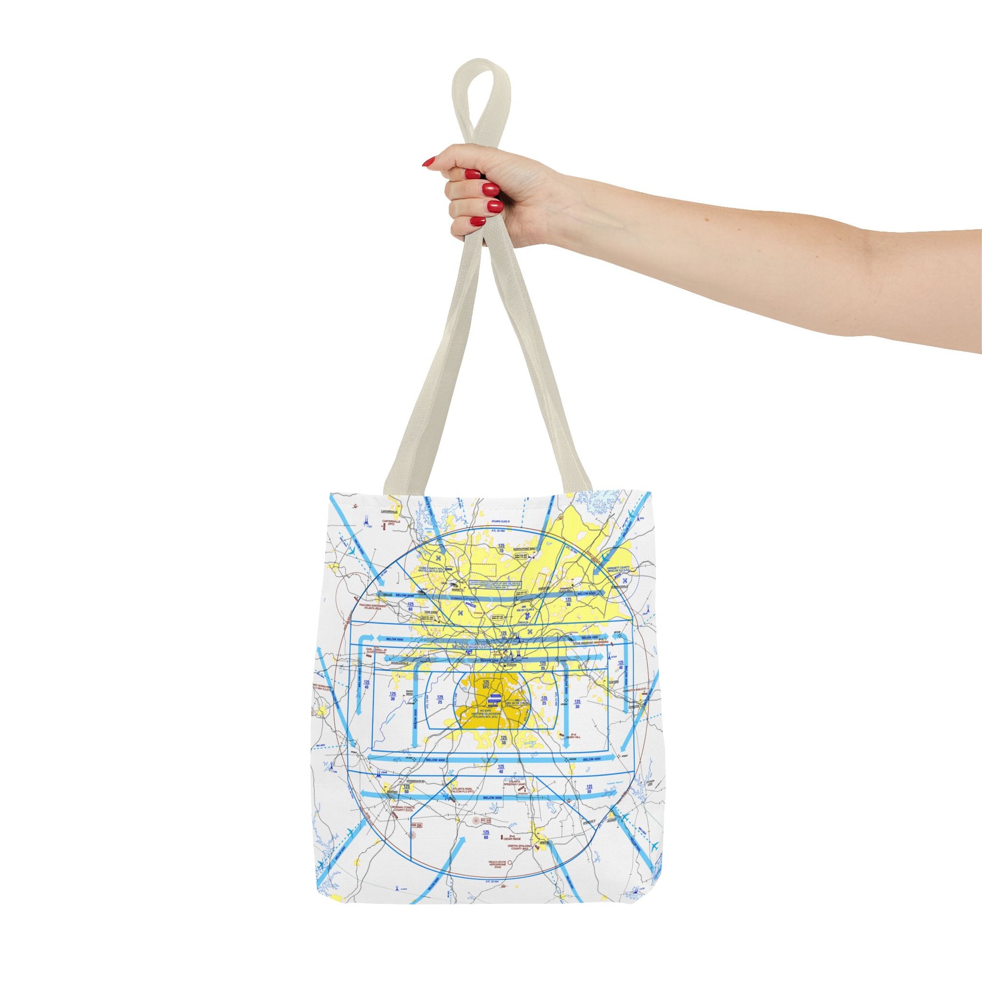 Atlanta Flyway Chart tote bag