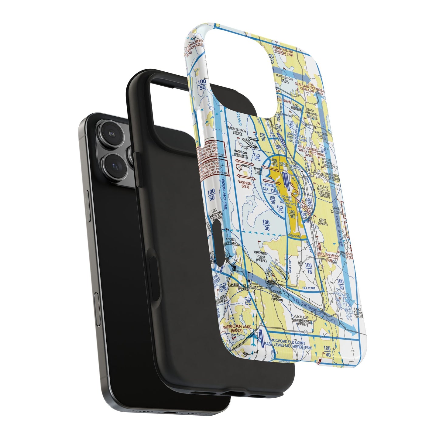 Seattle Flyway Chart tough phone cases