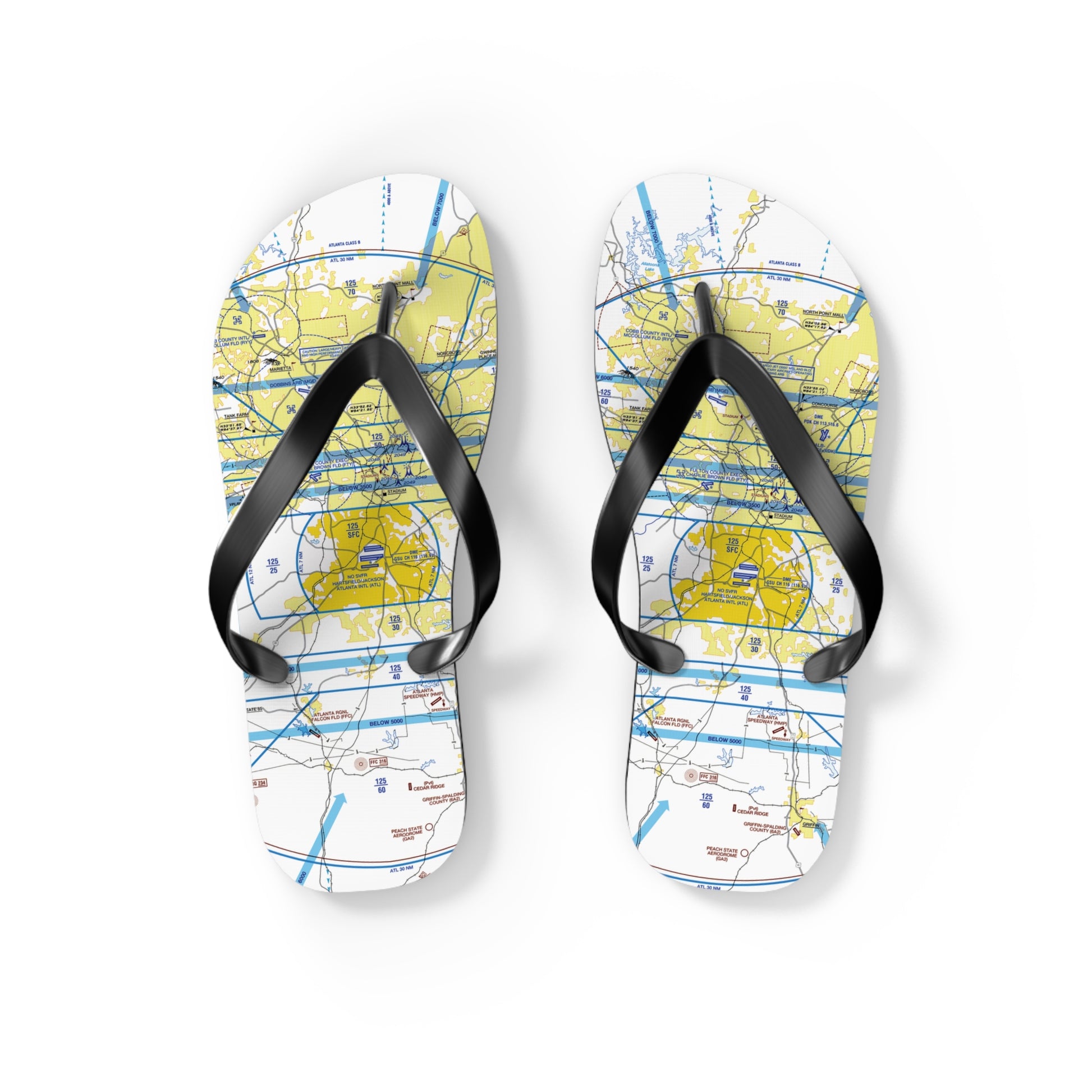 Aeronautical Chart Flip-Flops (ATL)
