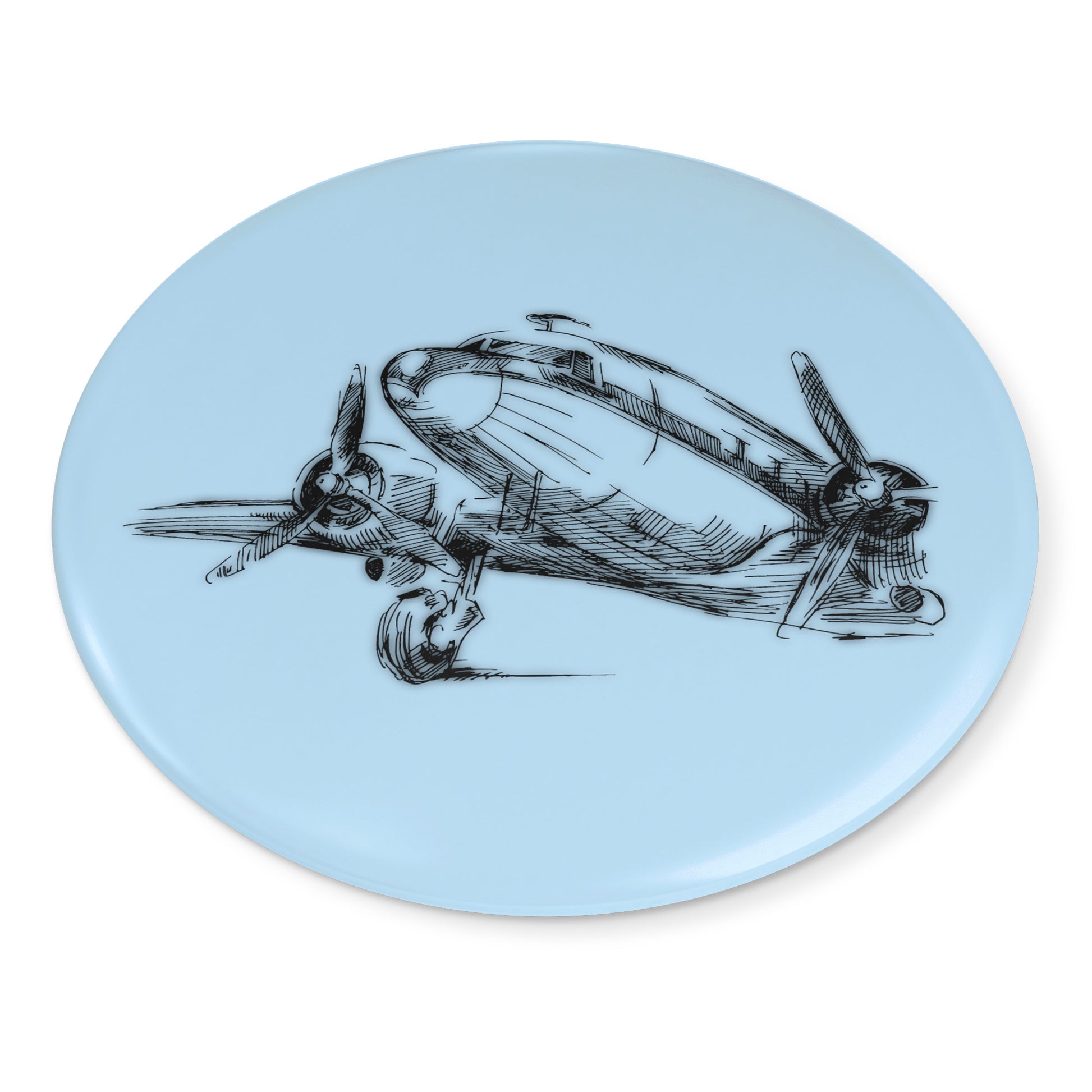 Aero 1 button pin (lt. blue)