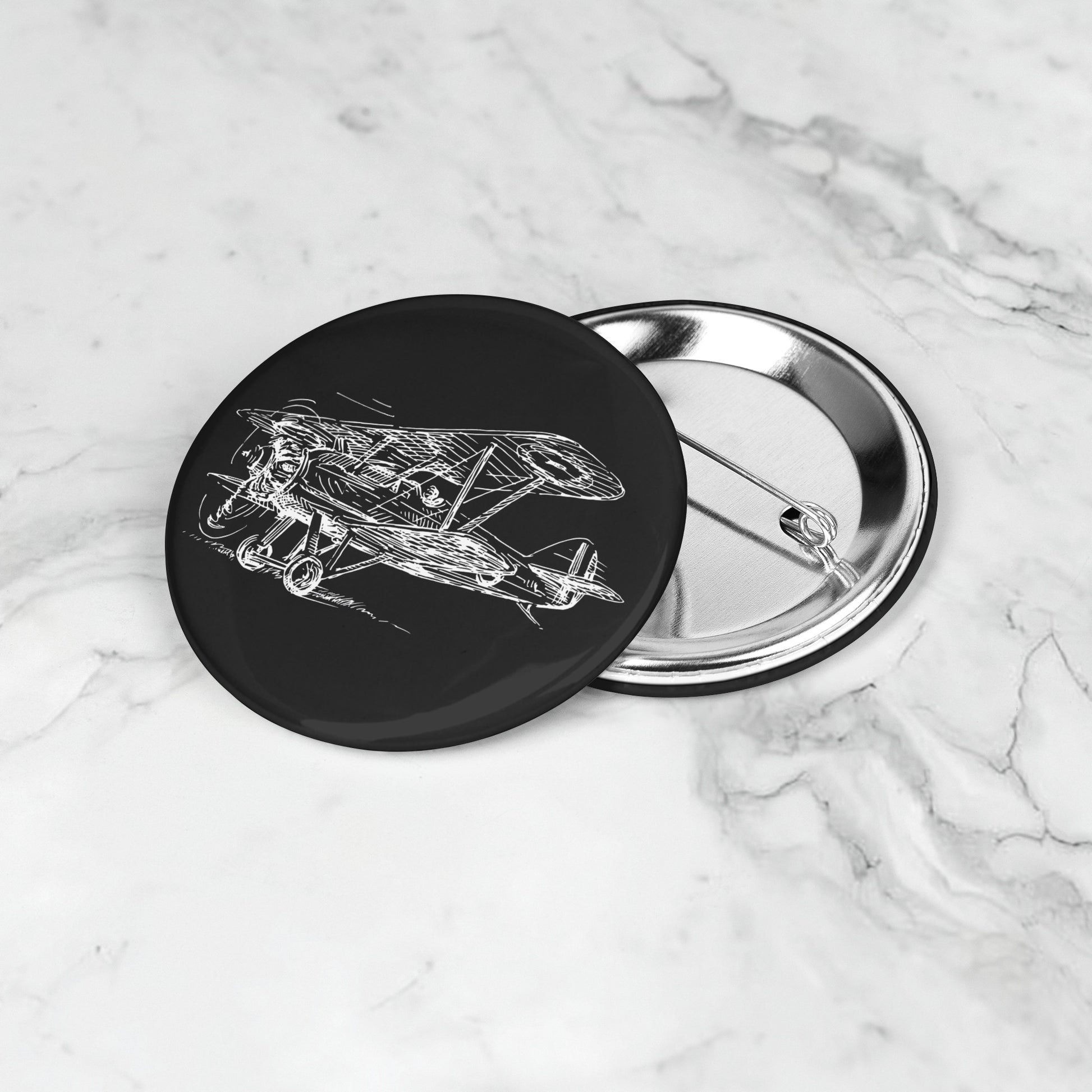 Aero 2 button pin (black)