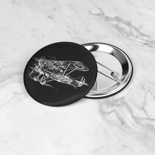 Aero 2 button pin (black)