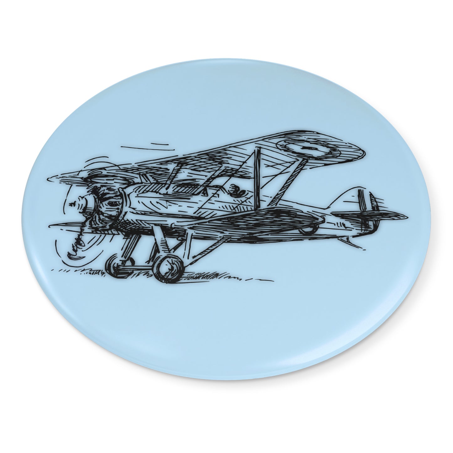 Aero 2 button pin (lt. blue)
