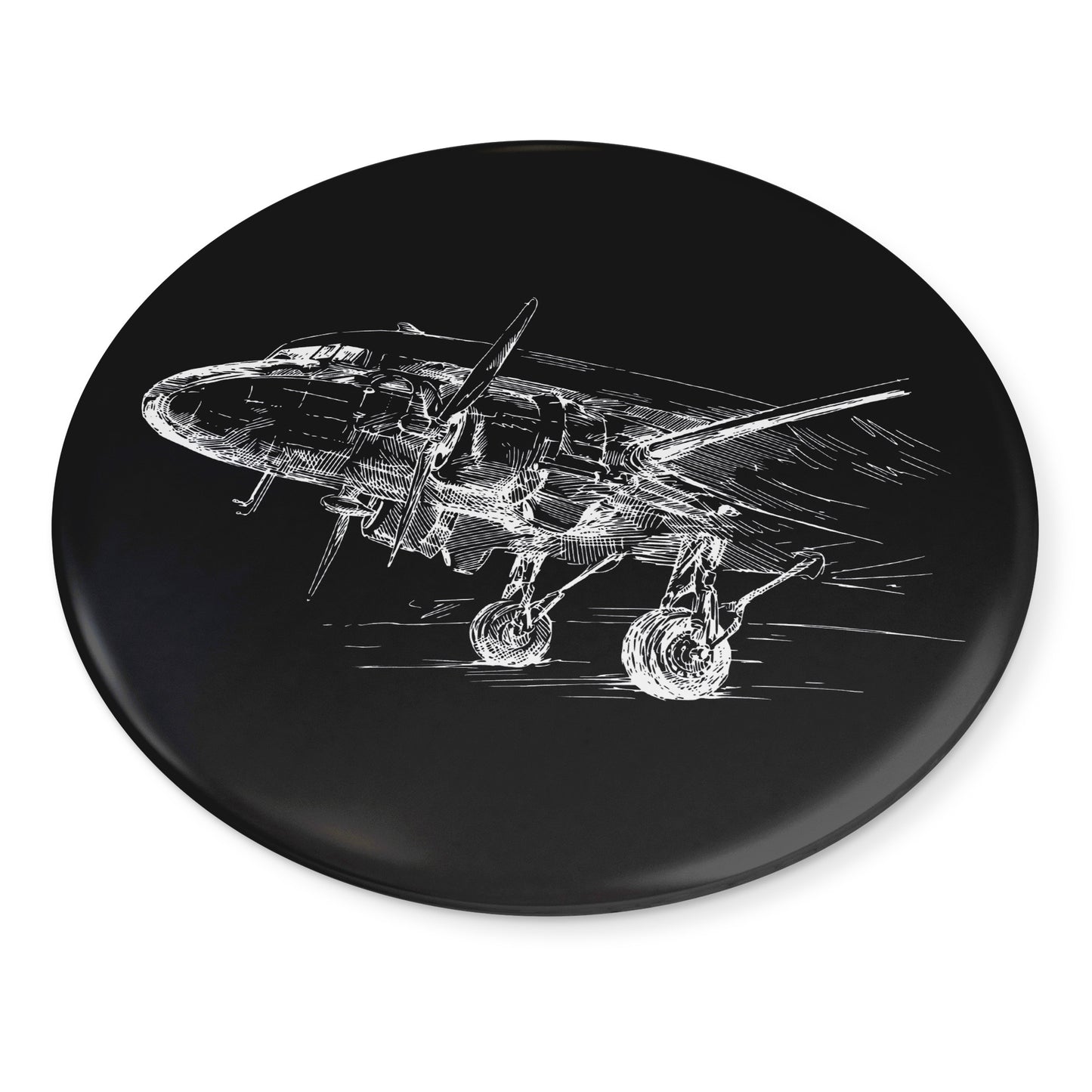 Aero 3 button pin (black)