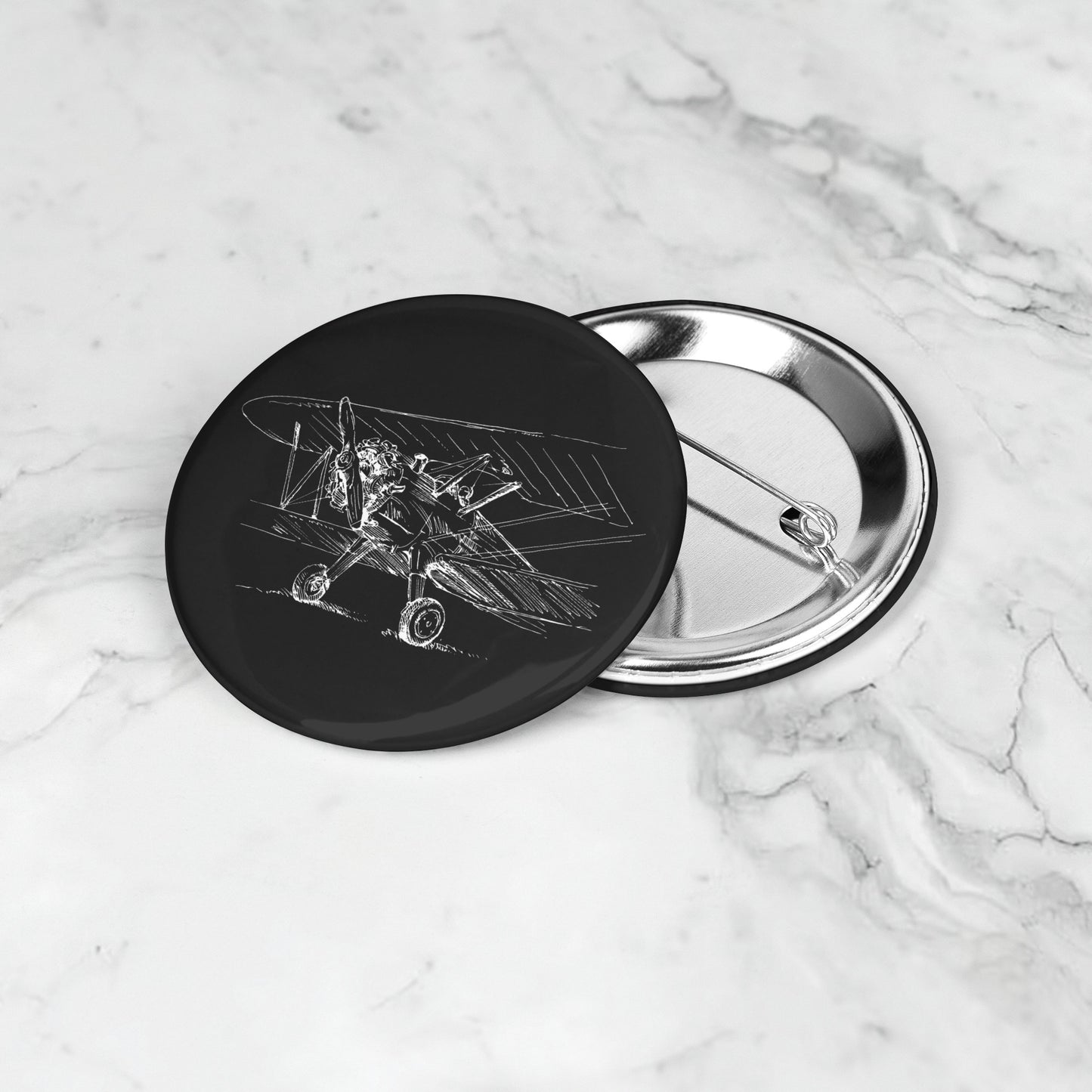 Aero 4 button pin (black)