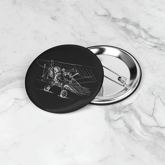 Aero 4 button pin (black)