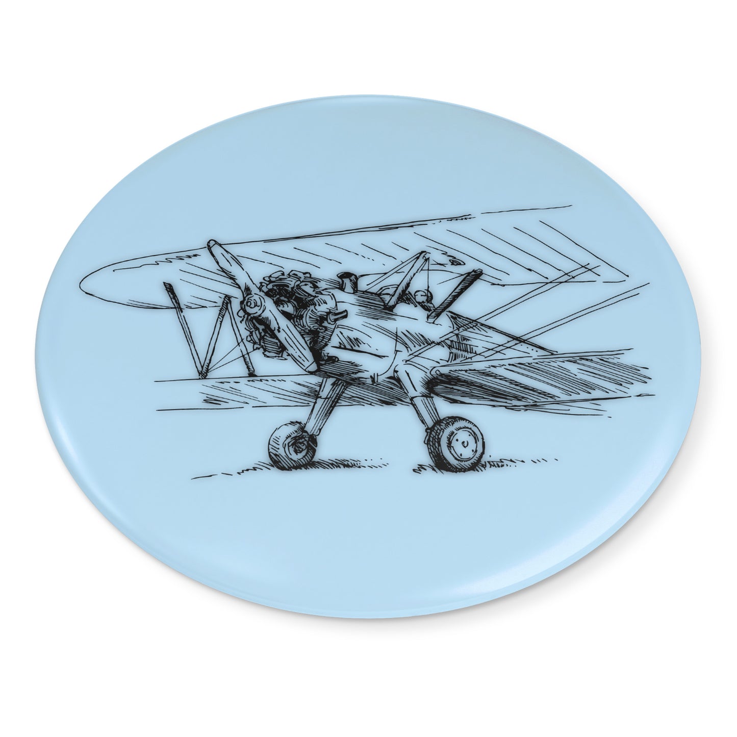 Aero 4 button pin (lt. blue)