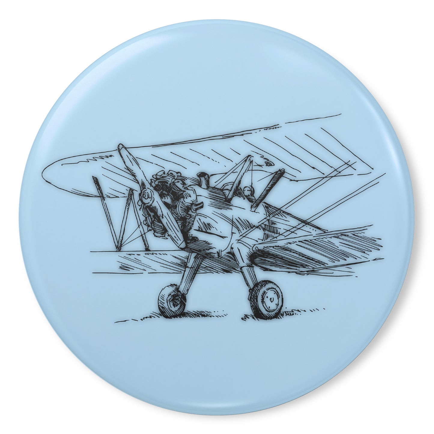 Aero 4 button pin (lt. blue)