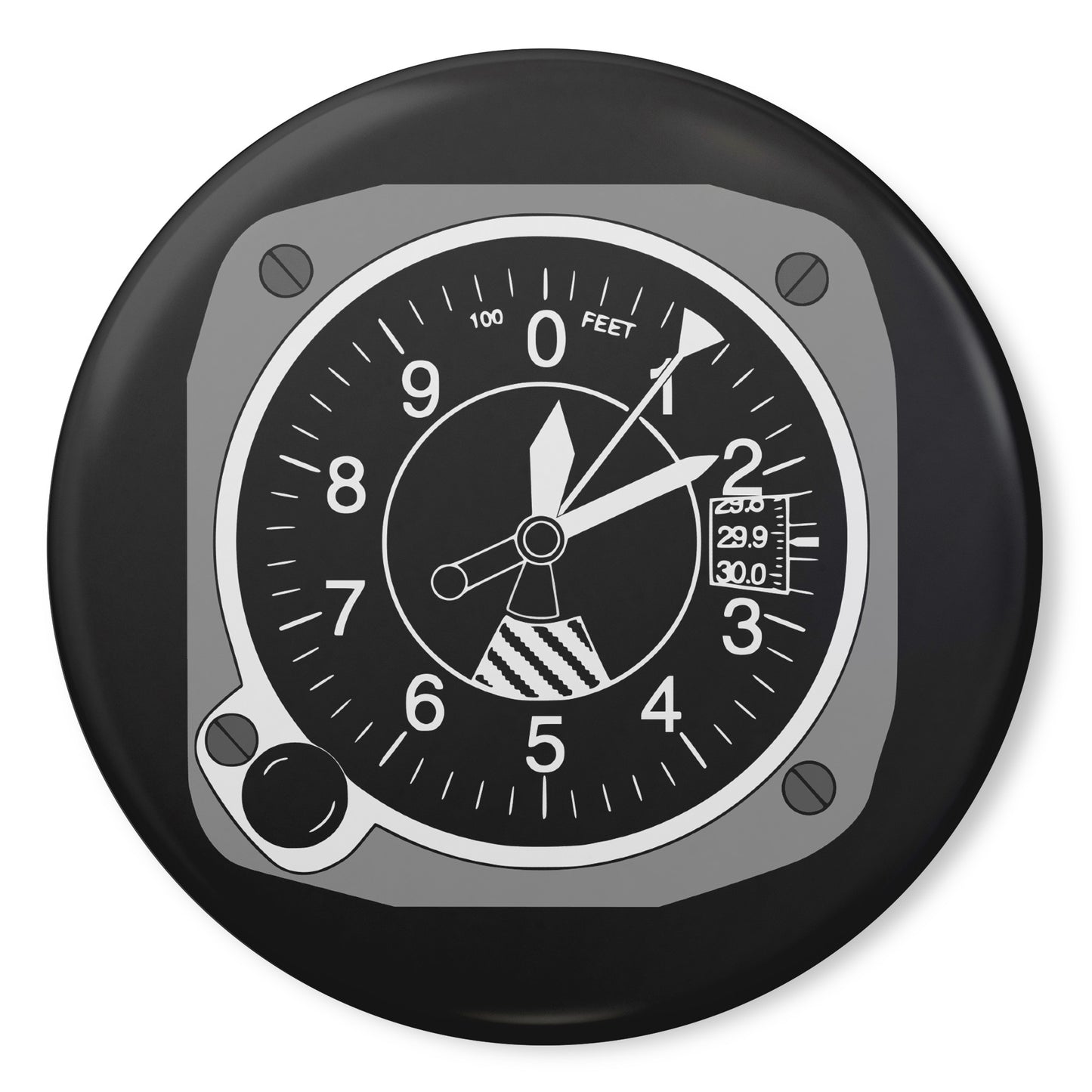 Altimeter button pin (black)