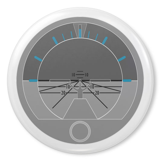 Attitude indicator pin button (grey)