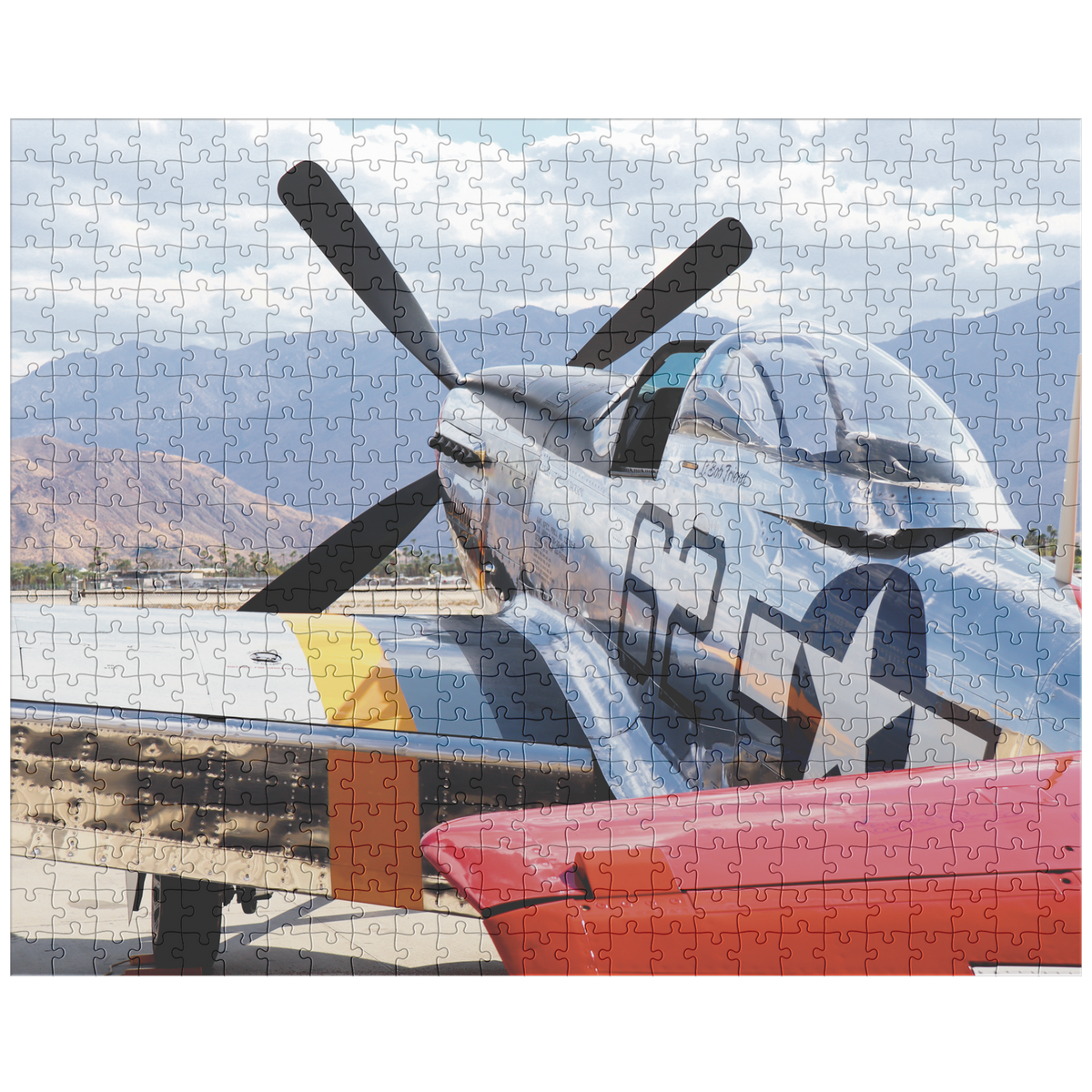 Aviation themed jigsaw puzzle (P-51 Mustang)
