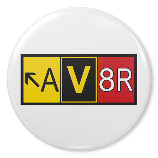 Aviator - AV8R pin button (white)