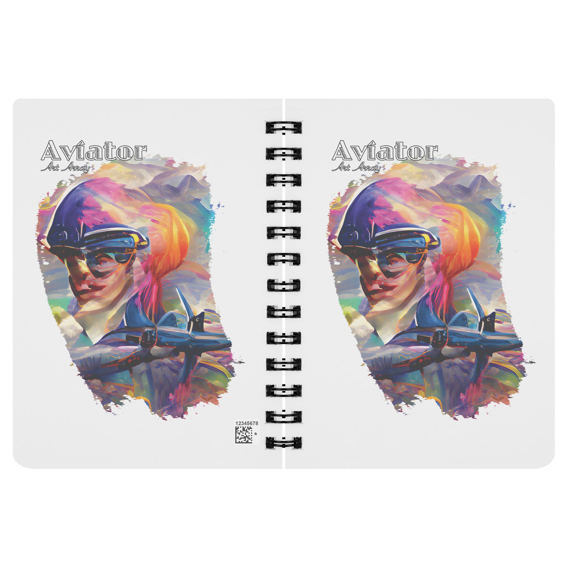 Aviator Art Array #1 spiral notebook