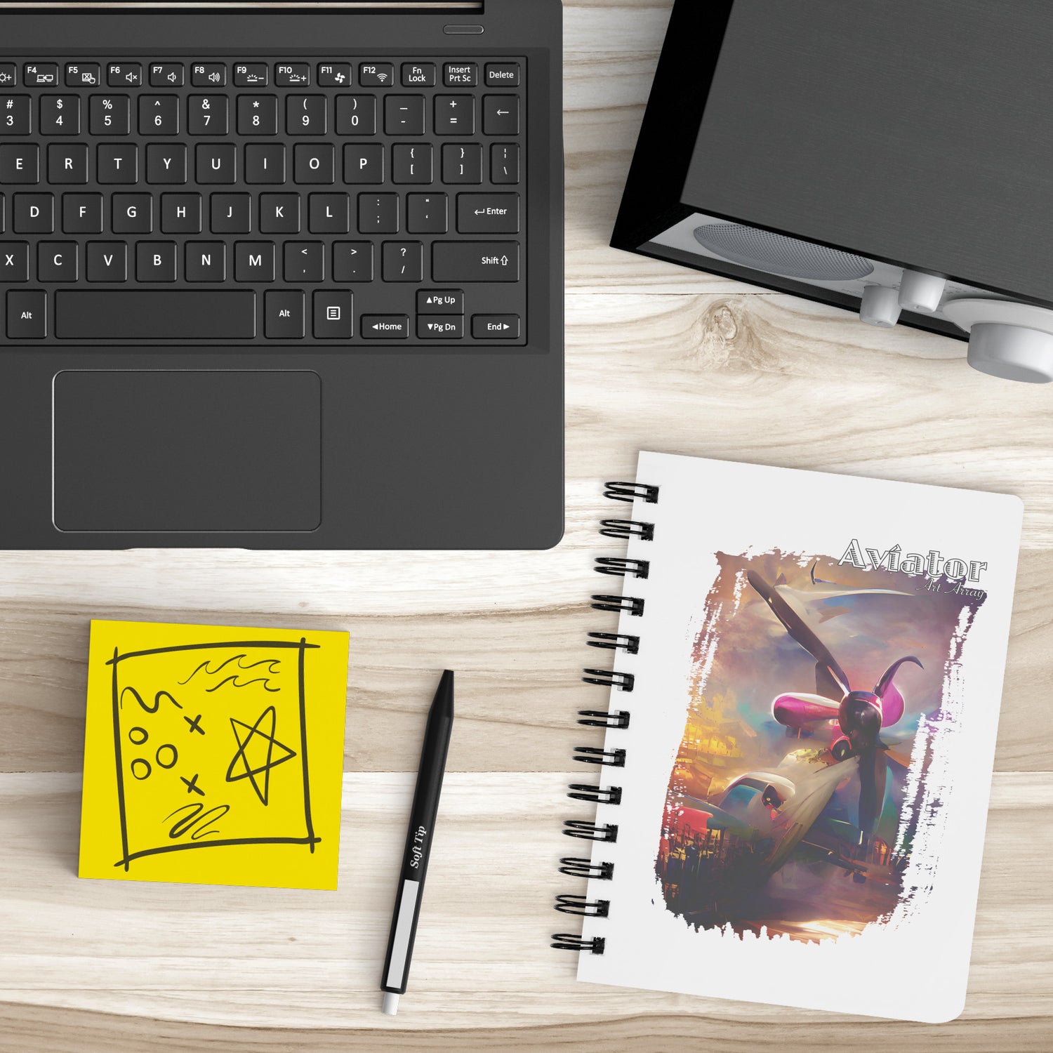 Aviator Art Array #2 spiral notebook