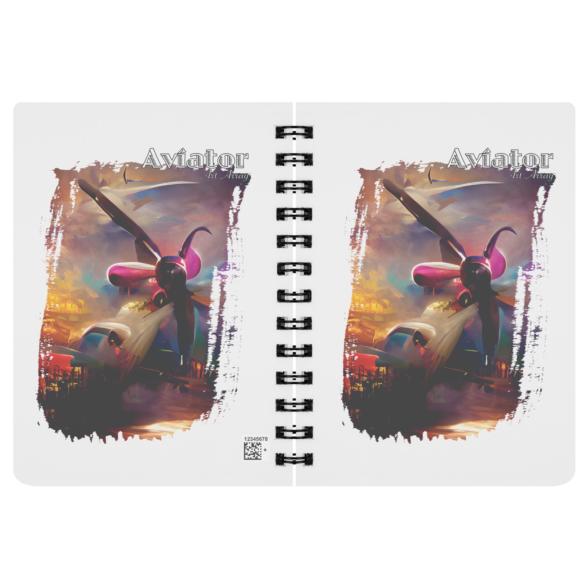 Aviator Art Array #2 spiral notebook