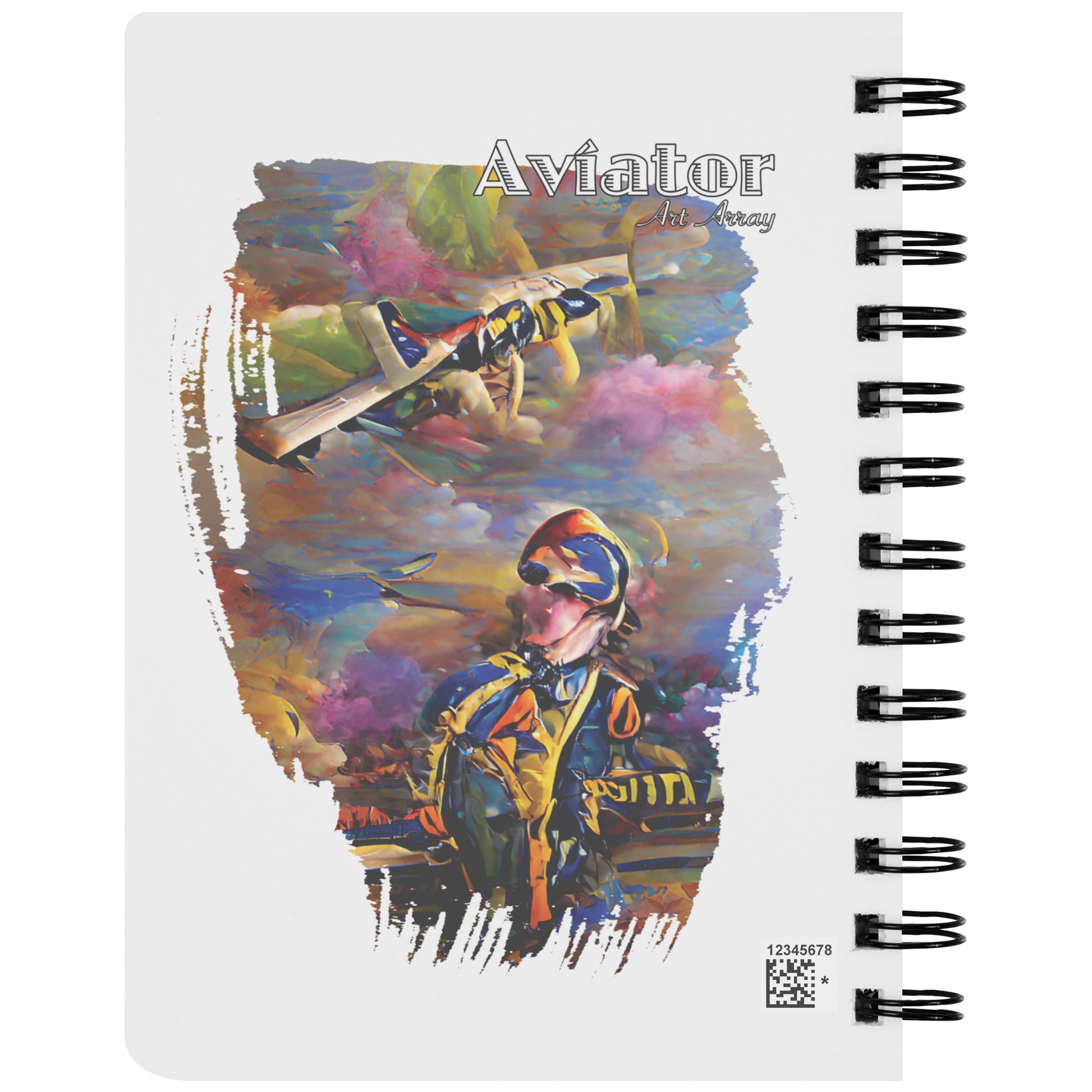 Aviator Art Array #3 spiral notebook