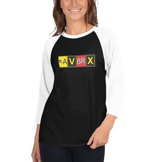 Aviatrix - AV8RX - women's 3/4 sleeve raglan shirt