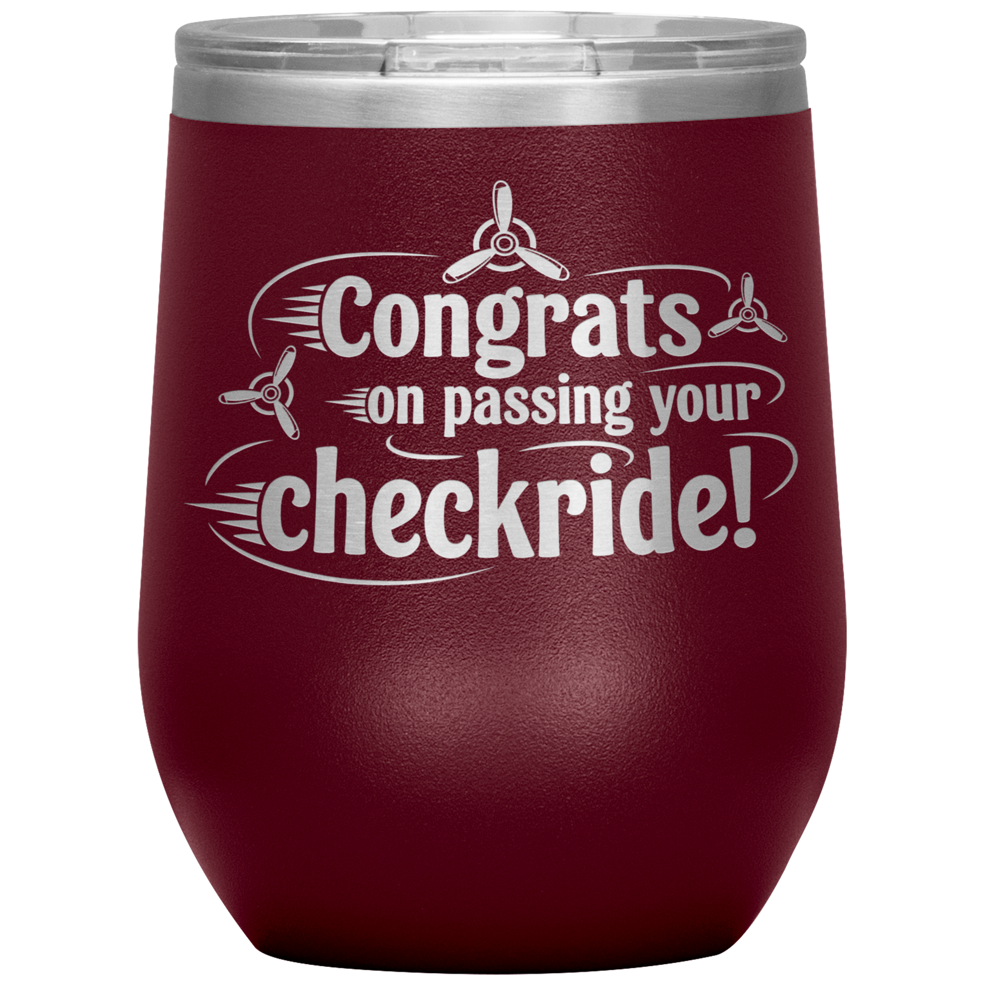 Congrats_on_passing_your_checkride_12_o_12oz_Wine_Tumbler_Maroon_Mockup.png