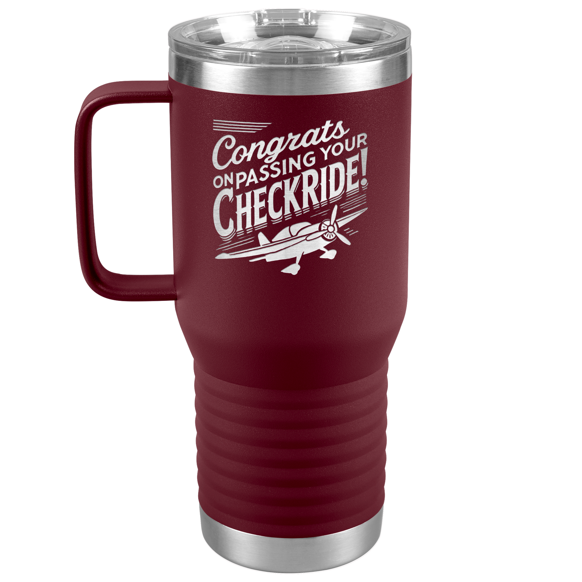 Congrats_on_passing_your_checkride_20_o_20oz_Travel_Tumbler_Maroon_Mockup.png