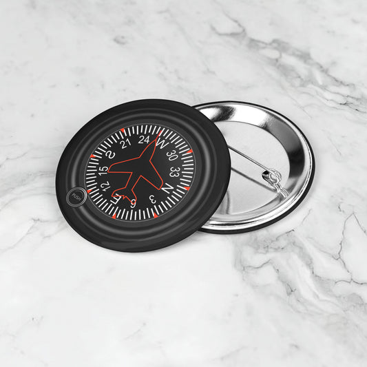 Heading indicator button pin
