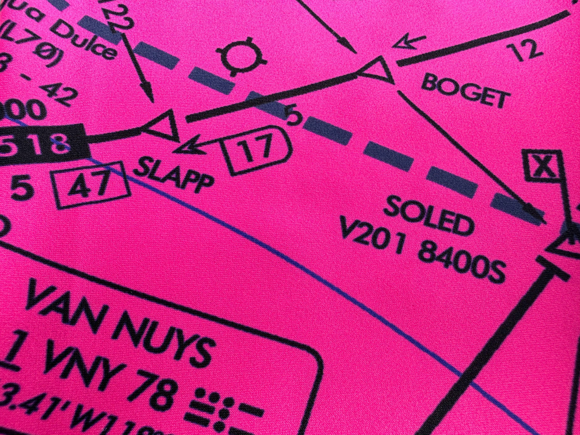 Enroute Low Altitude (ELUS3) Chart leggings (pink)