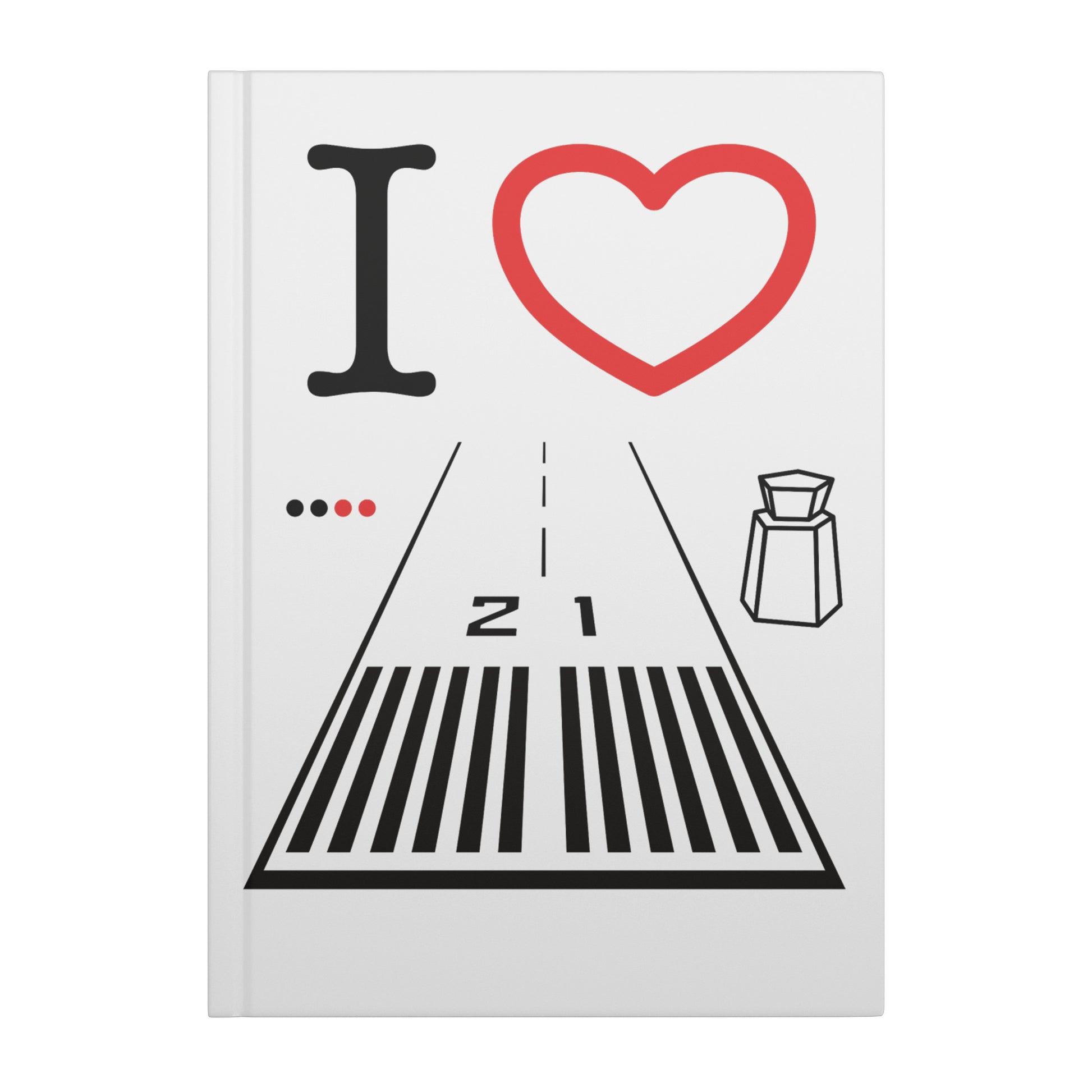 Santa Monica Airport Runway 21 / 3 hardcover journal