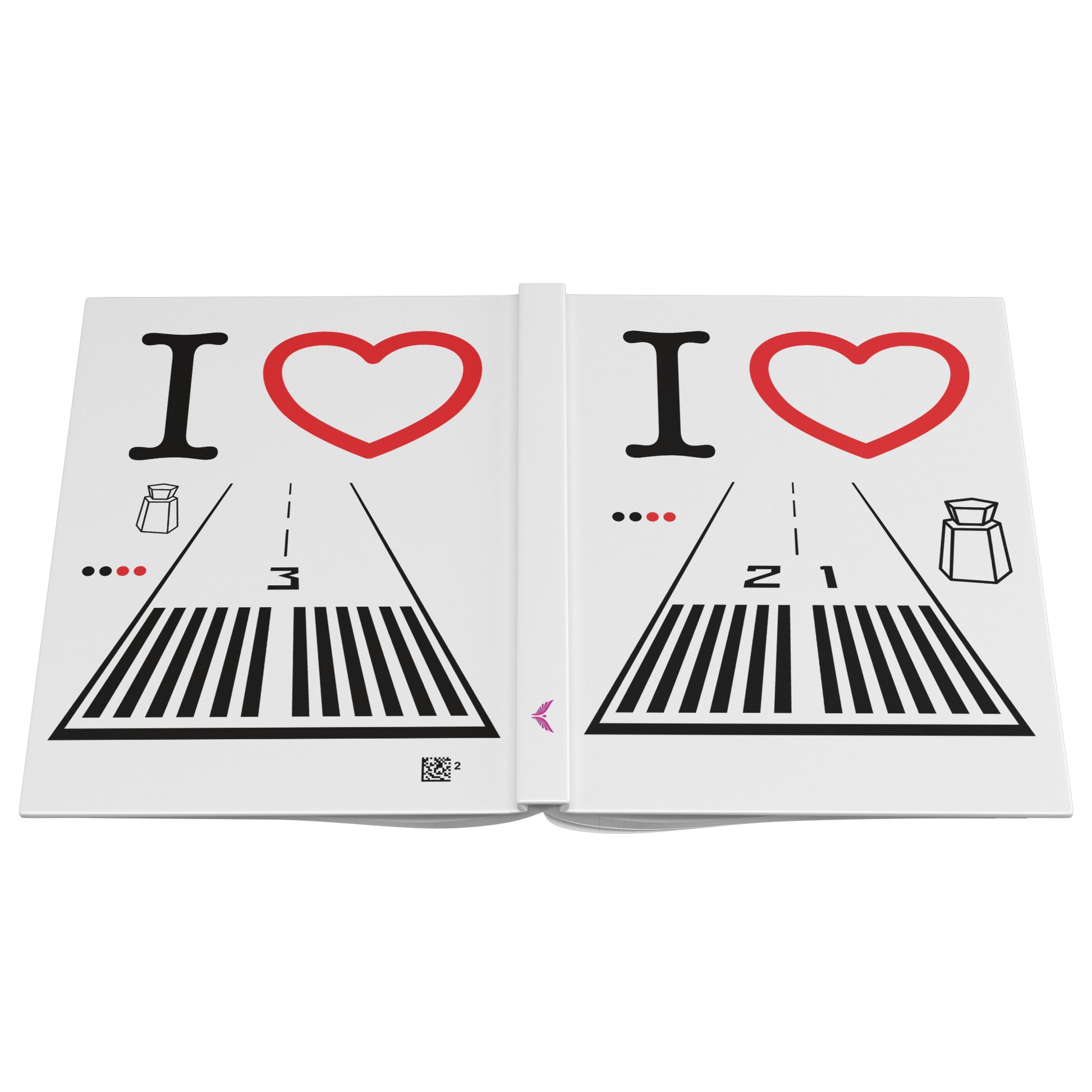 Santa Monica Airport Runway 21 / 3 hardcover journal