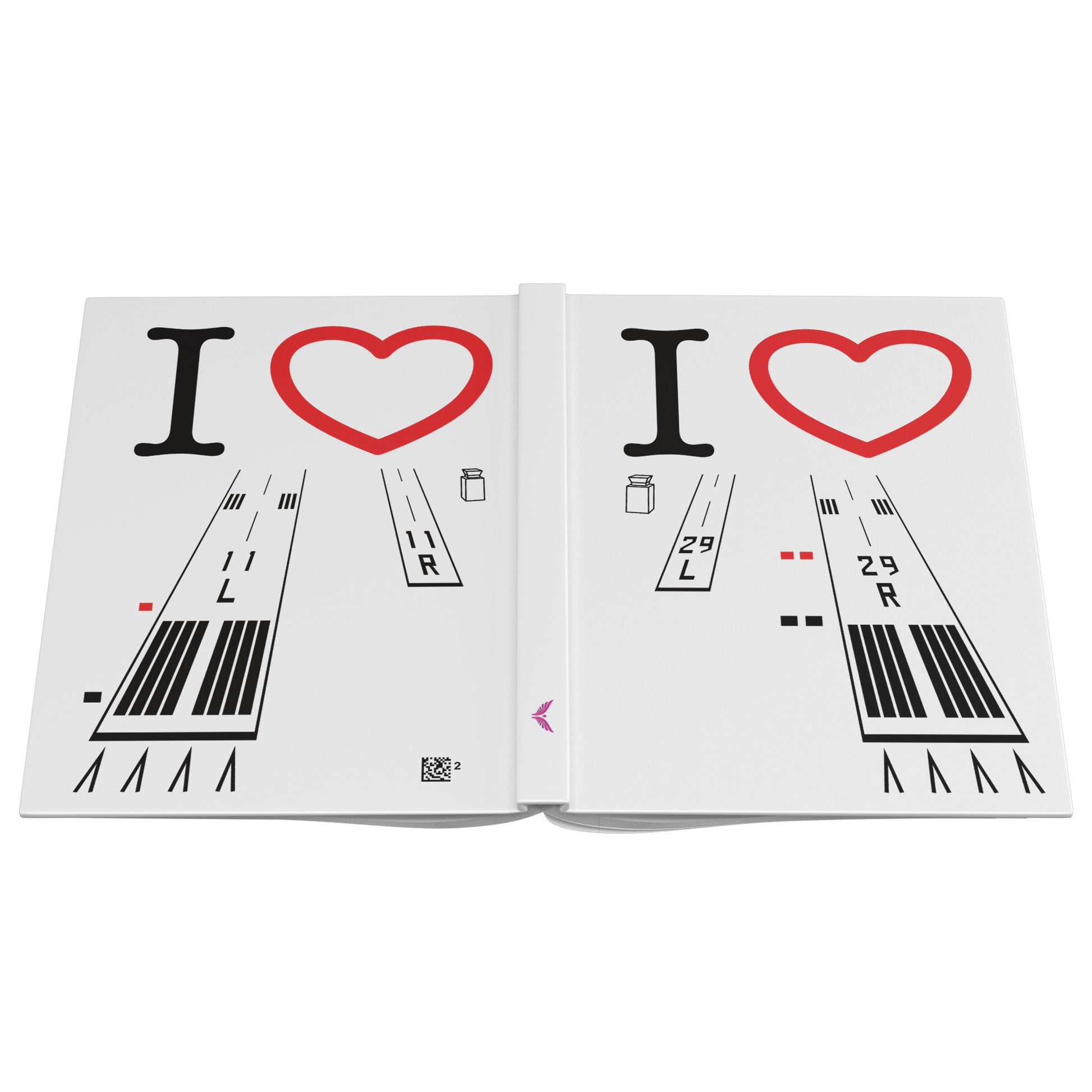 Torrance Airport Runways 29L - 29R / 11L - 11R hardcover journal