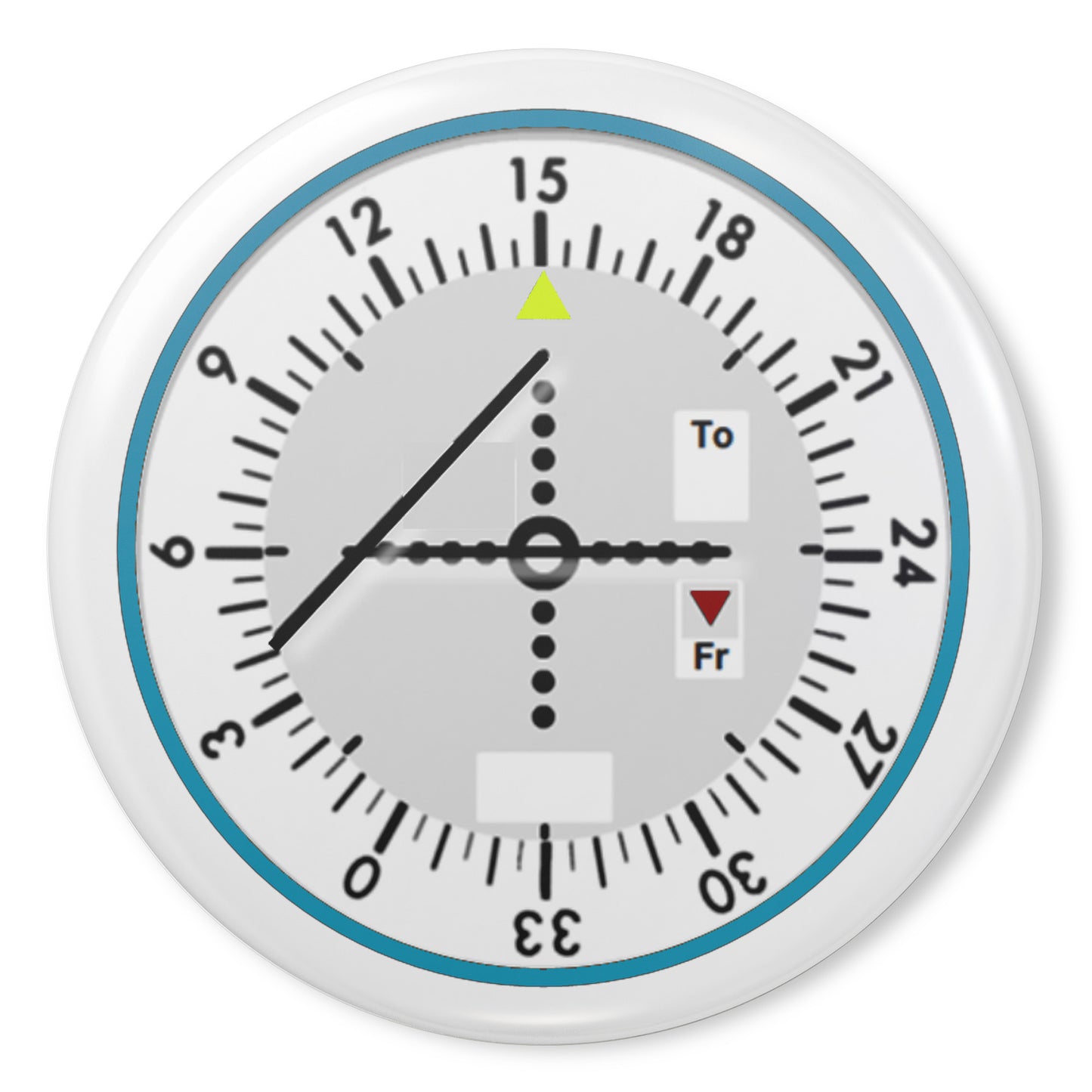 VHF omnidirectional range button pin (white)