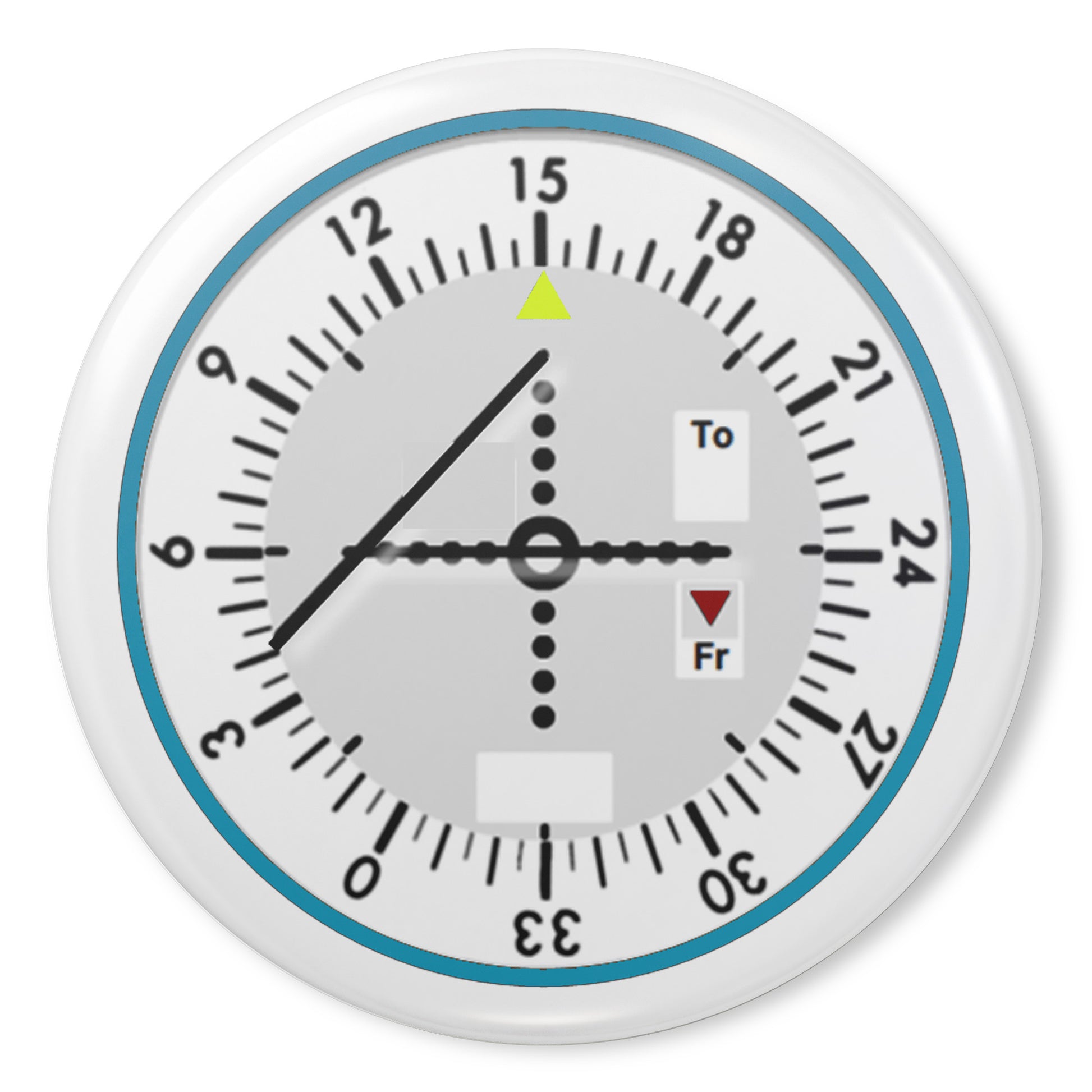 VHF omnidirectional range button pin (white)