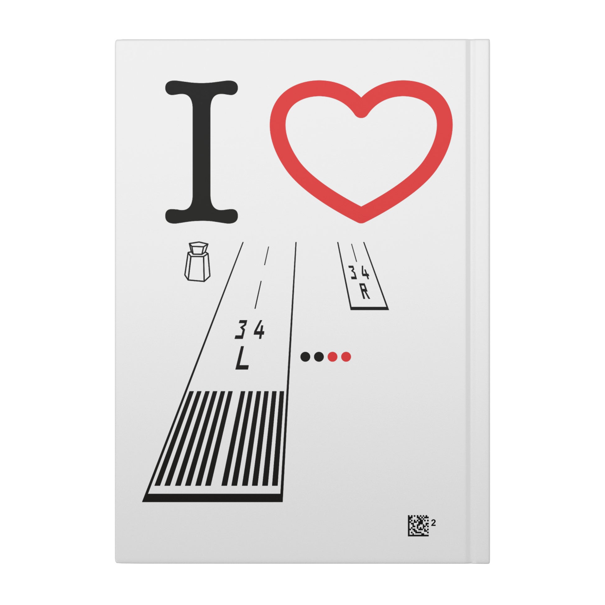 Van Nuys Airport Runways 16L - 16R / 34L - 34R hardcover journal