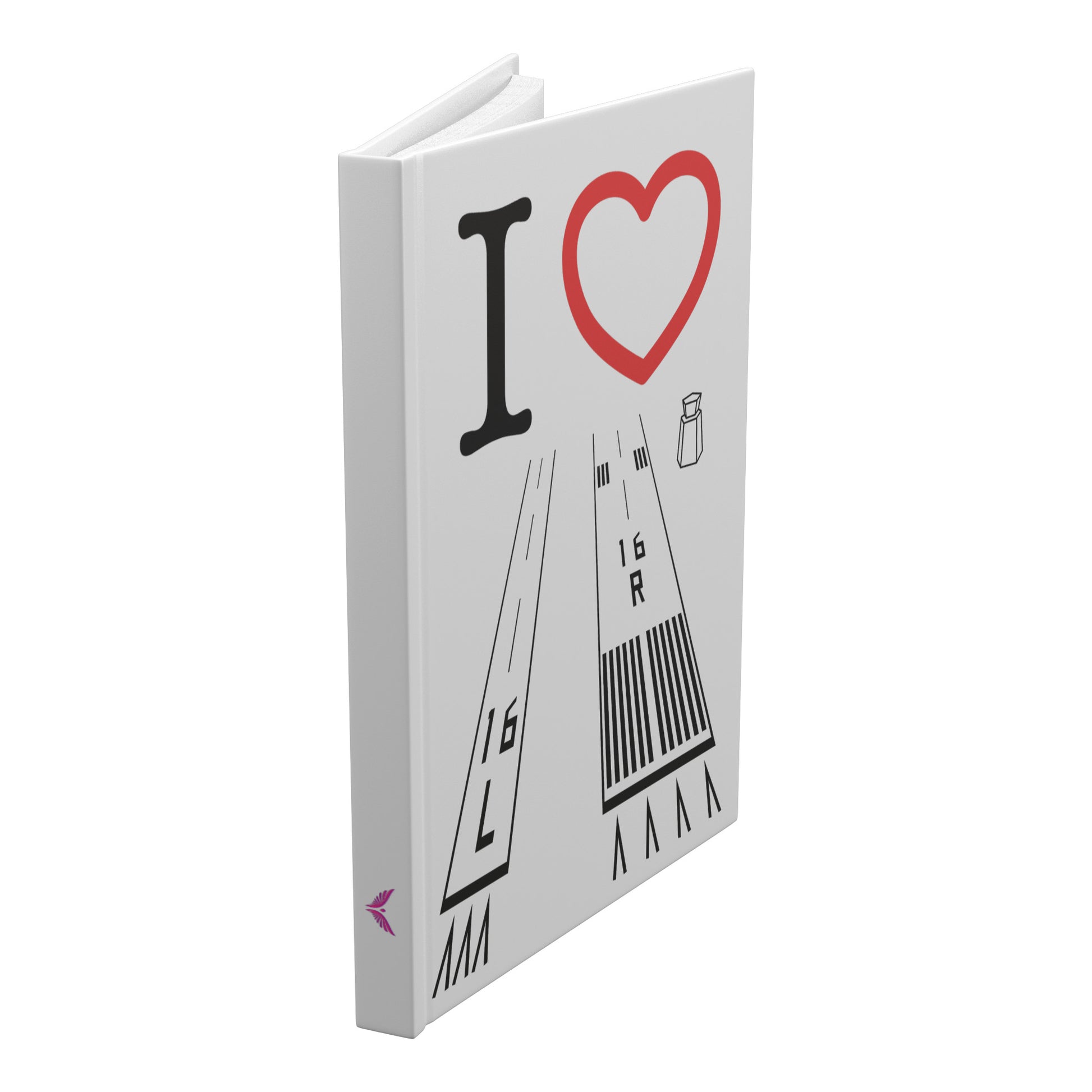 Van Nuys Airport Runways 16L - 16R / 34L - 34R hardcover journal