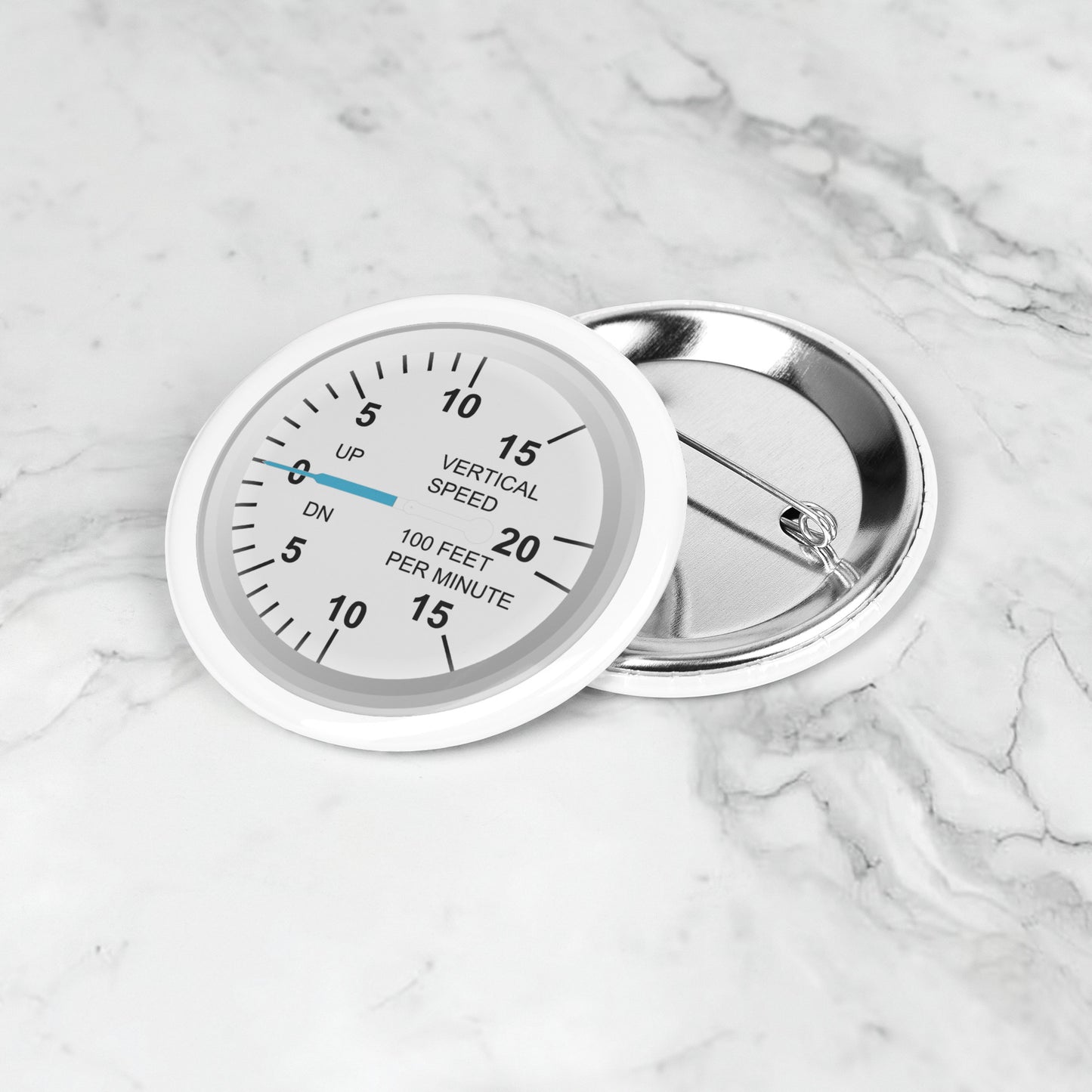 Vertical Speed Indicator button pin (white)