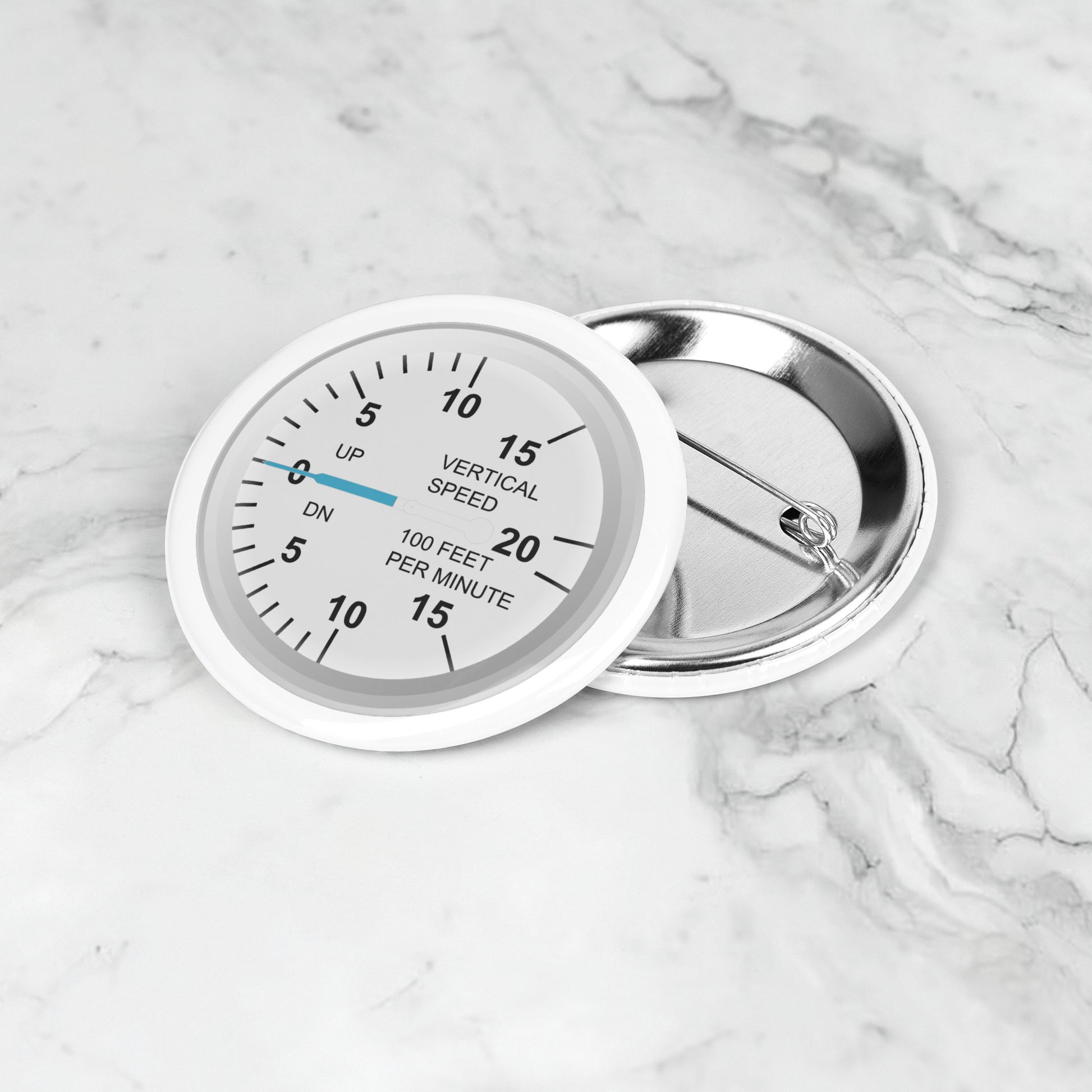 Vertical Speed Indicator button pin (white)