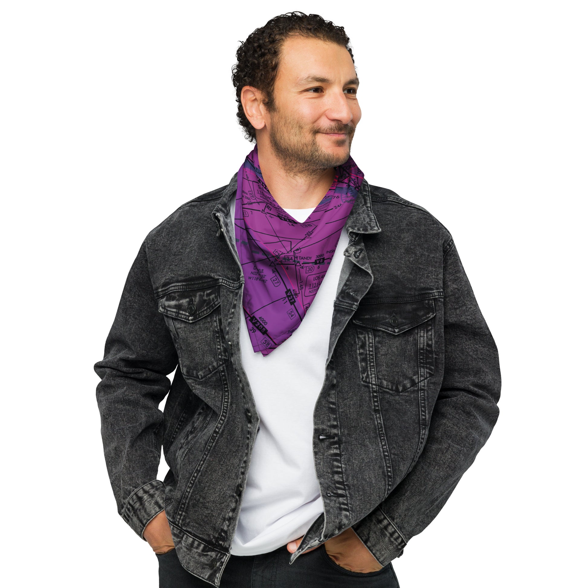 Enroute Low Altitude Chart bandana (ELUS3/purple)