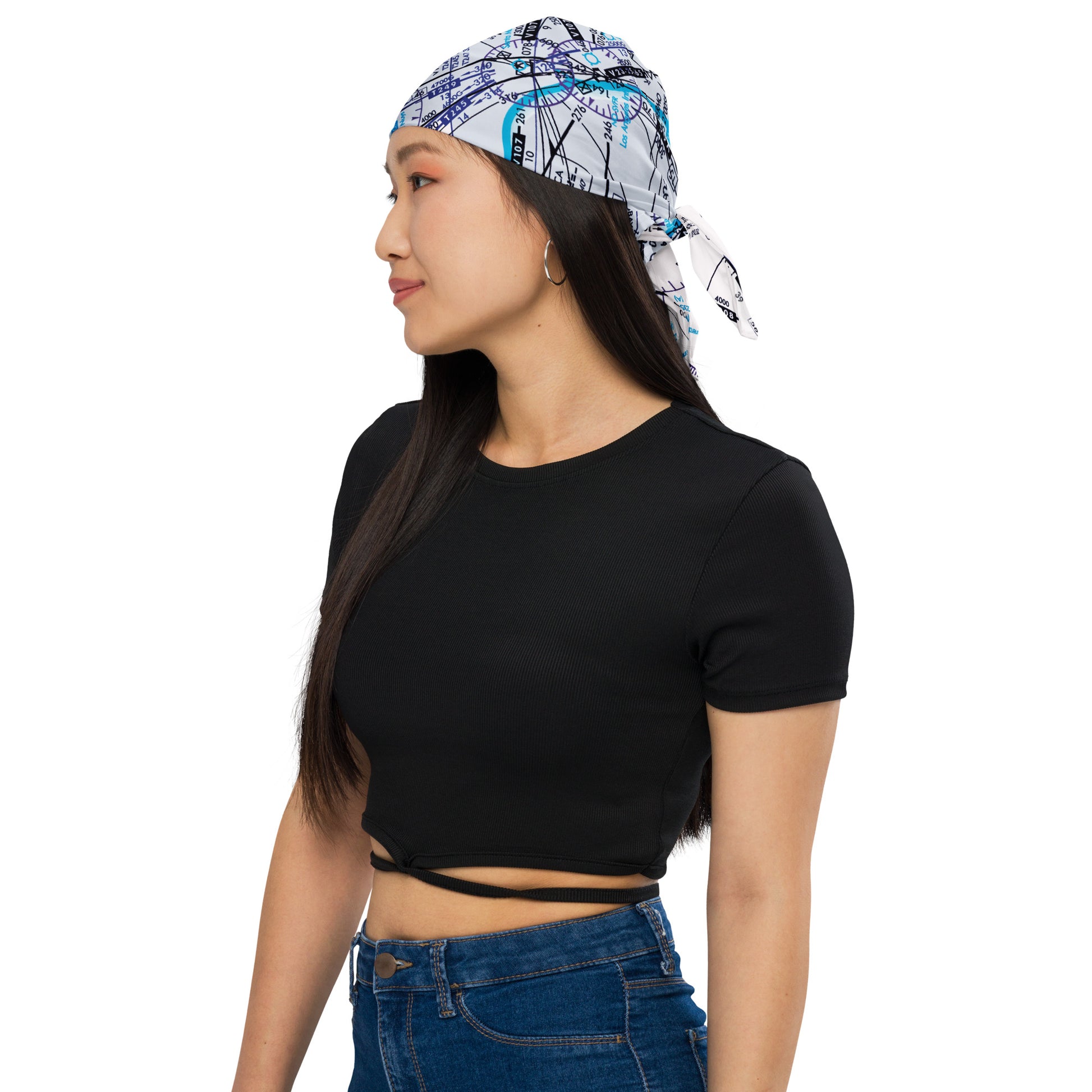 Enroute Low Altitude Chart bandana (ELUS3/white)