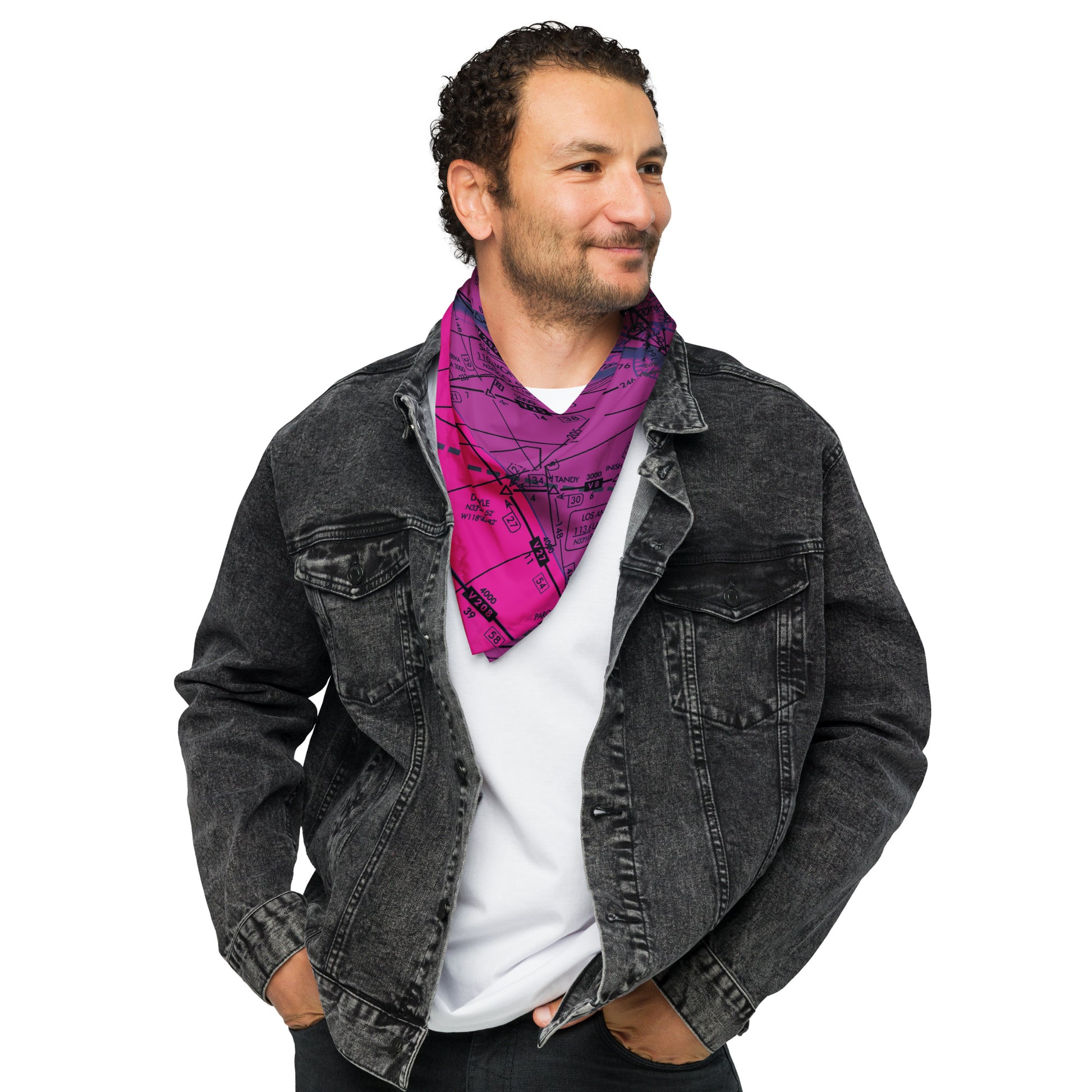 Enroute Low Altitude Chart bandana (ELUS3/pink)