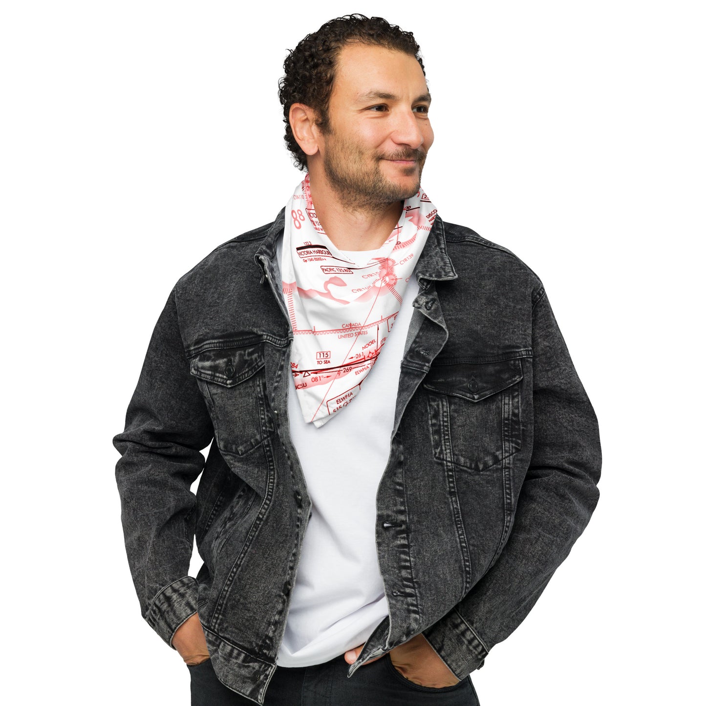 Enroute Low Altitude Chart bandana (ELUS1/red&white)